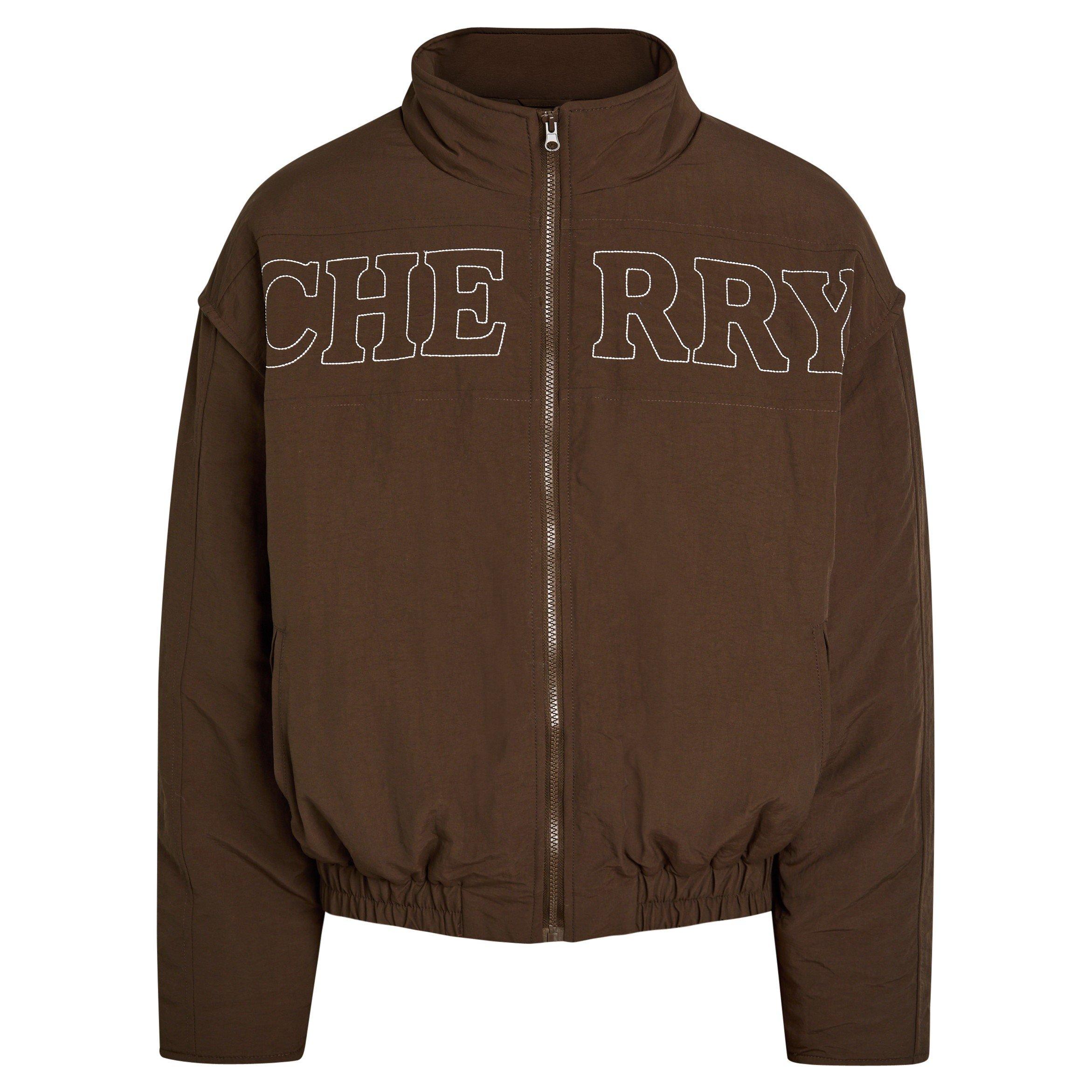 BROWN - Cherry LA - Men's Pit Crew Oversized-Fit Short Puffer Jacket - 1