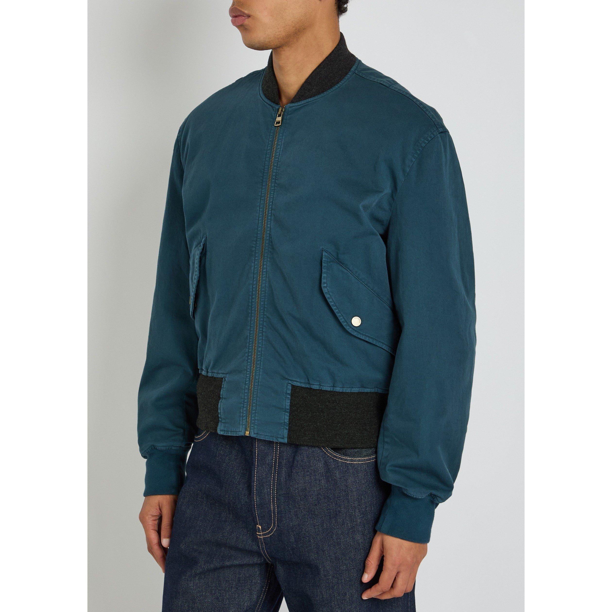 NAVY - JW Anderson - Men's Oversized-Fit Cotton Bomber Jacket - 2