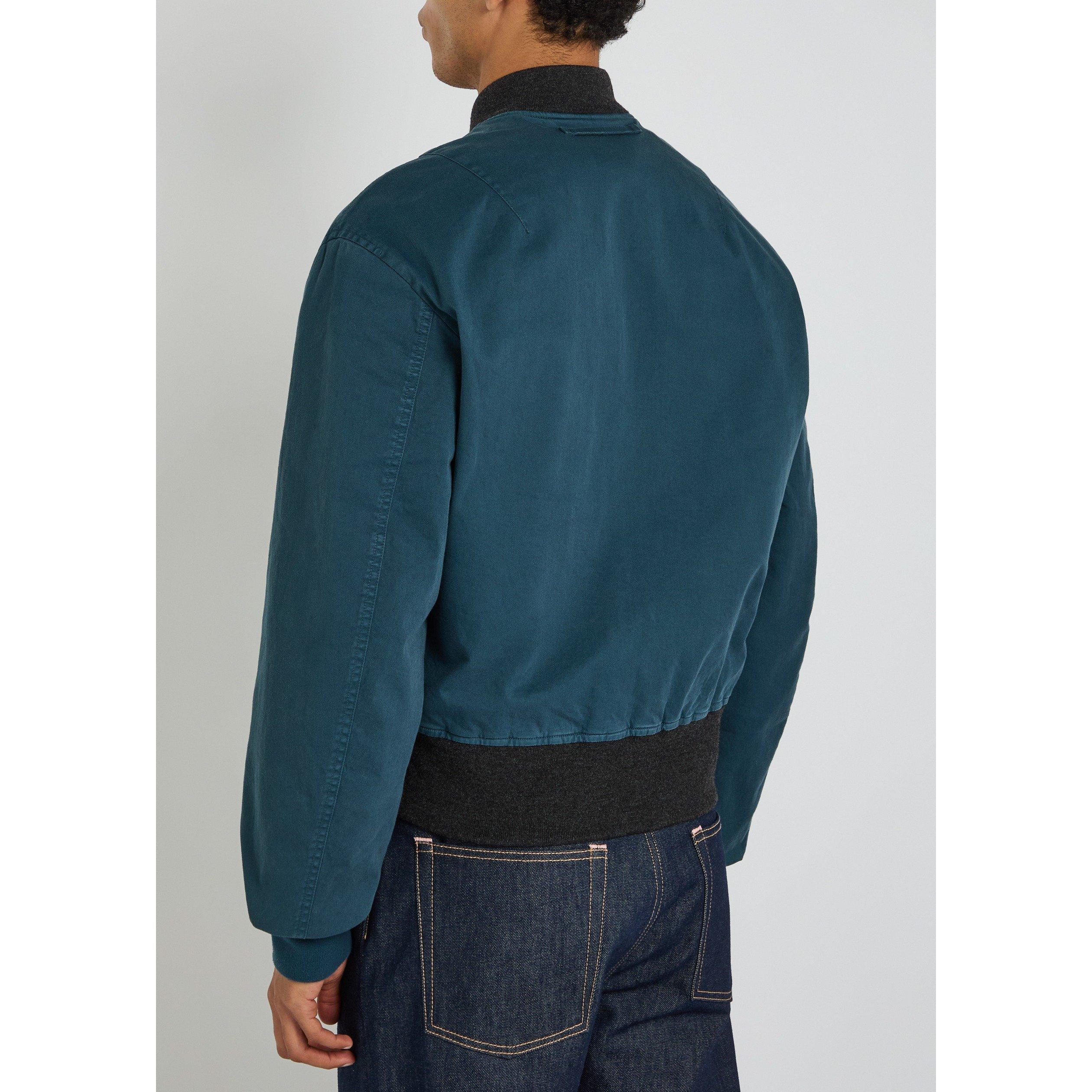 NAVY - JW Anderson - Men's Oversized-Fit Cotton Bomber Jacket - 3