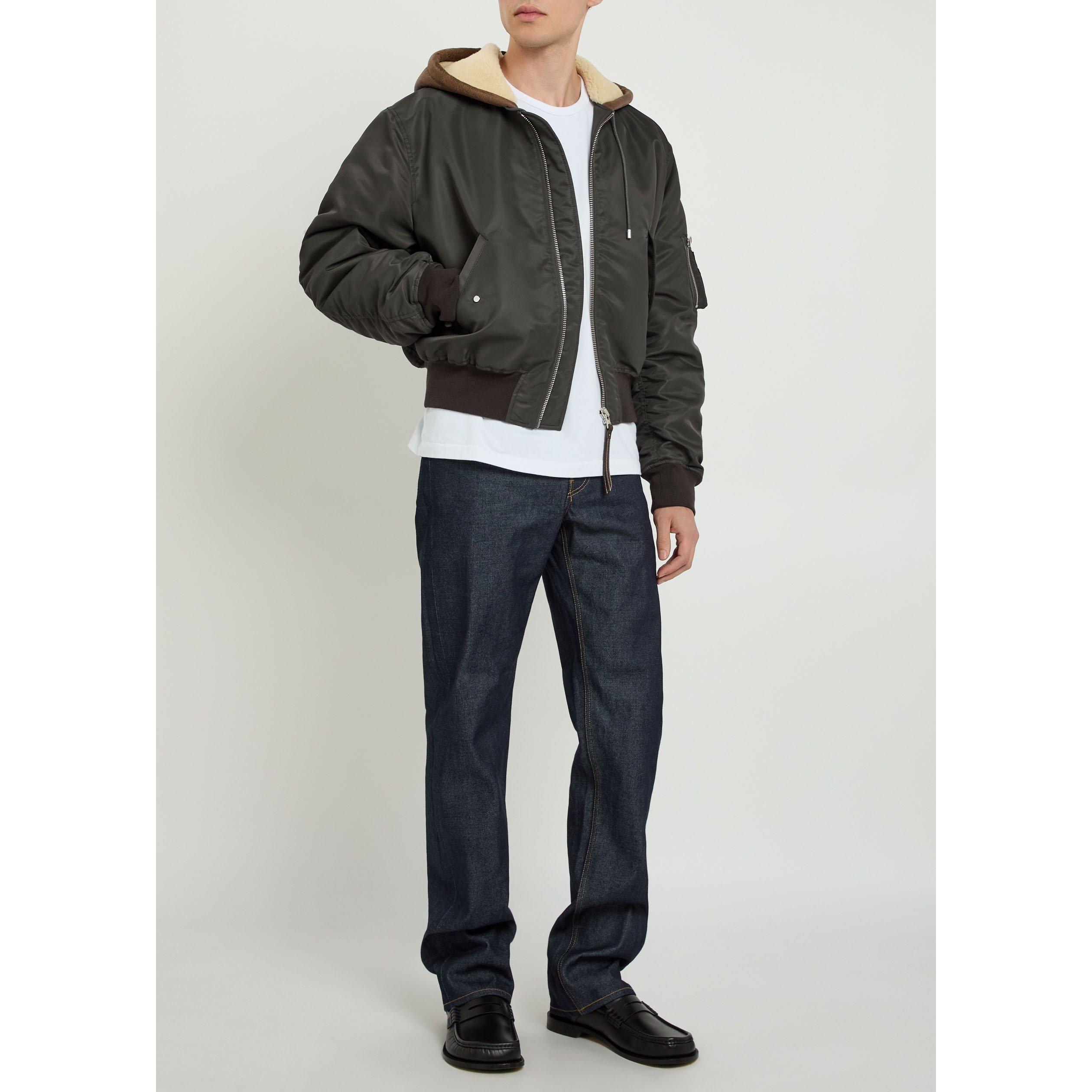 KHAKI - JW Anderson - Men's Hooded Oversized-Fit Bomber Jacket - 5