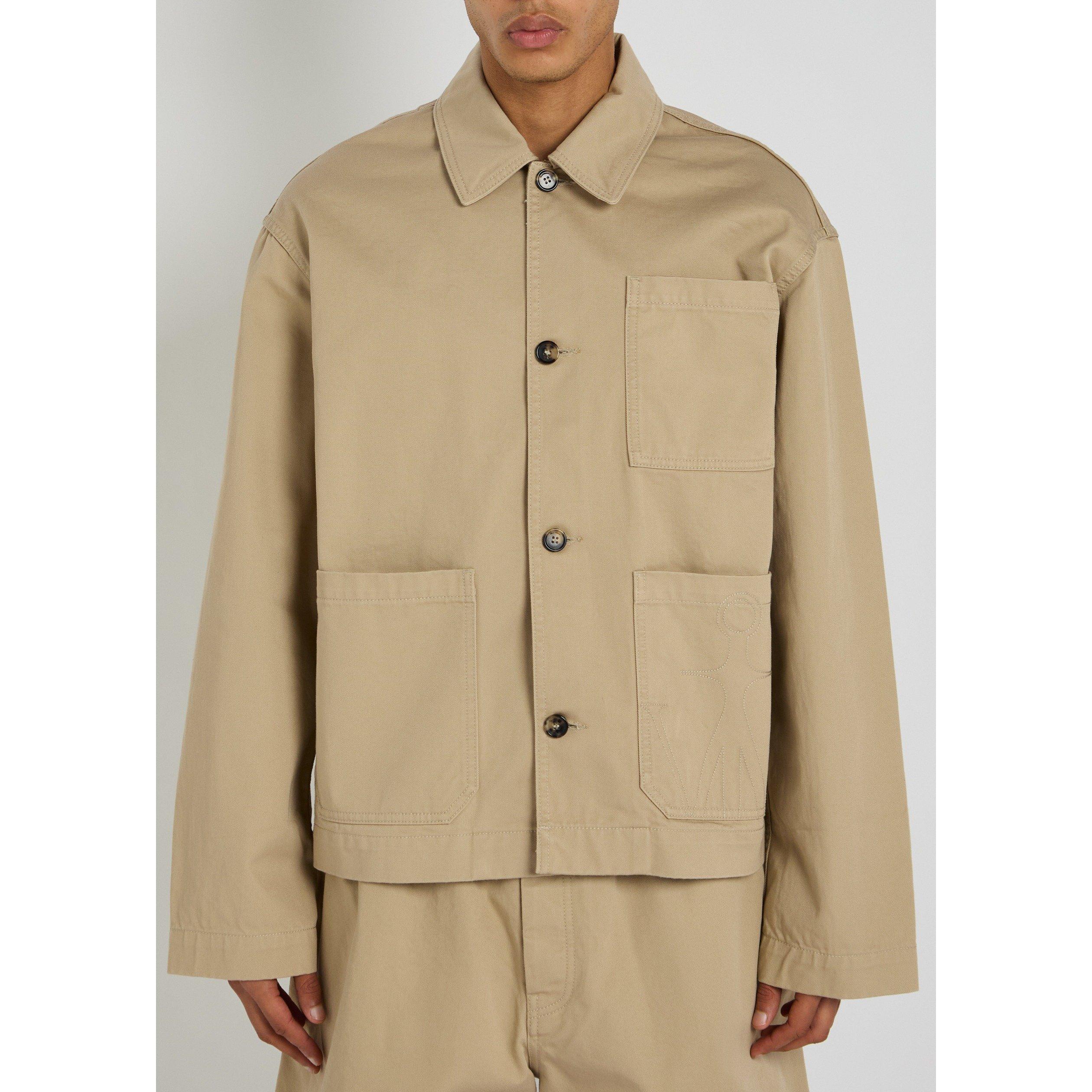 BEIGE - JW Anderson - Men's Patch Pocket Cotton Barn Jacket - 2
