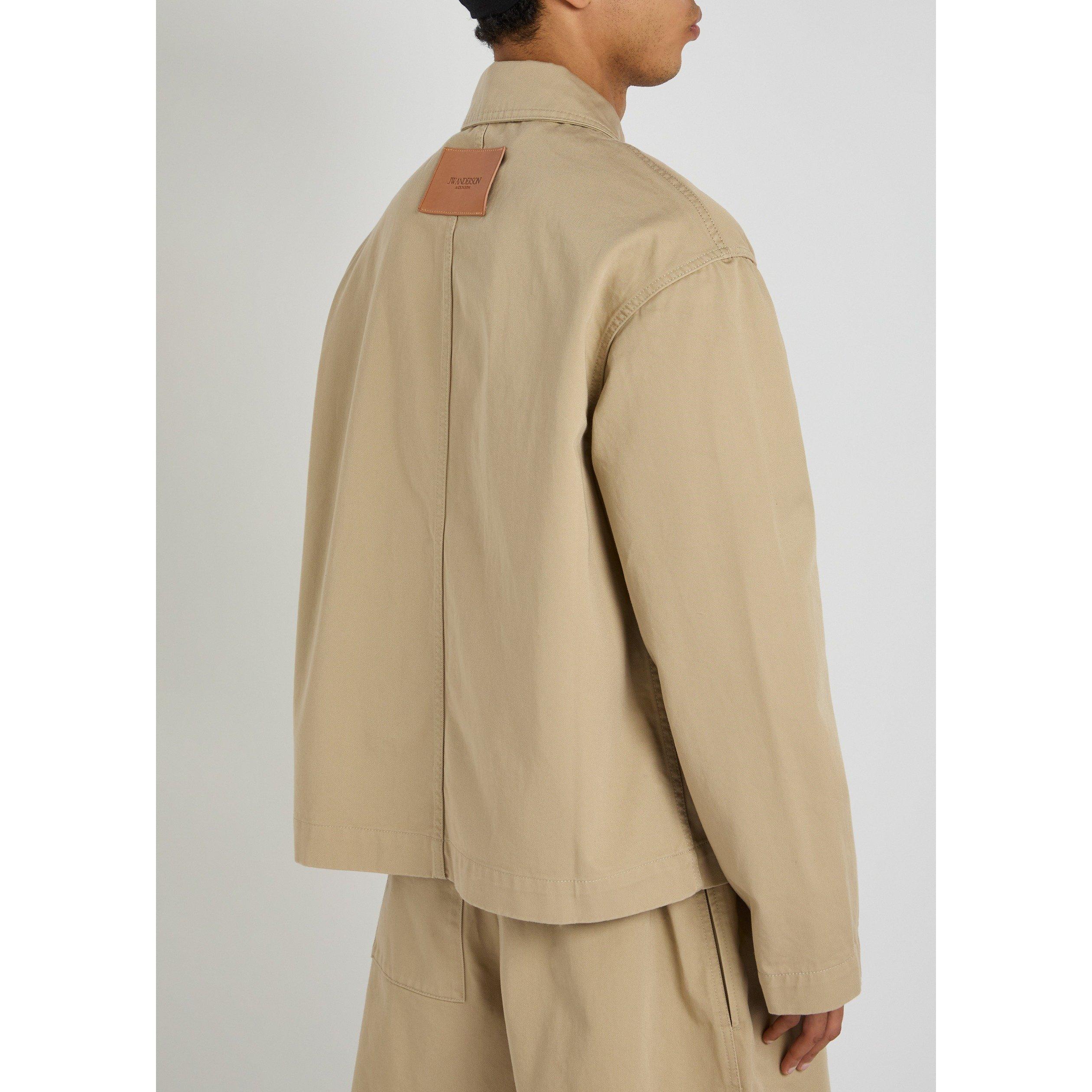 BEIGE - JW Anderson - Men's Patch Pocket Cotton Barn Jacket - 3