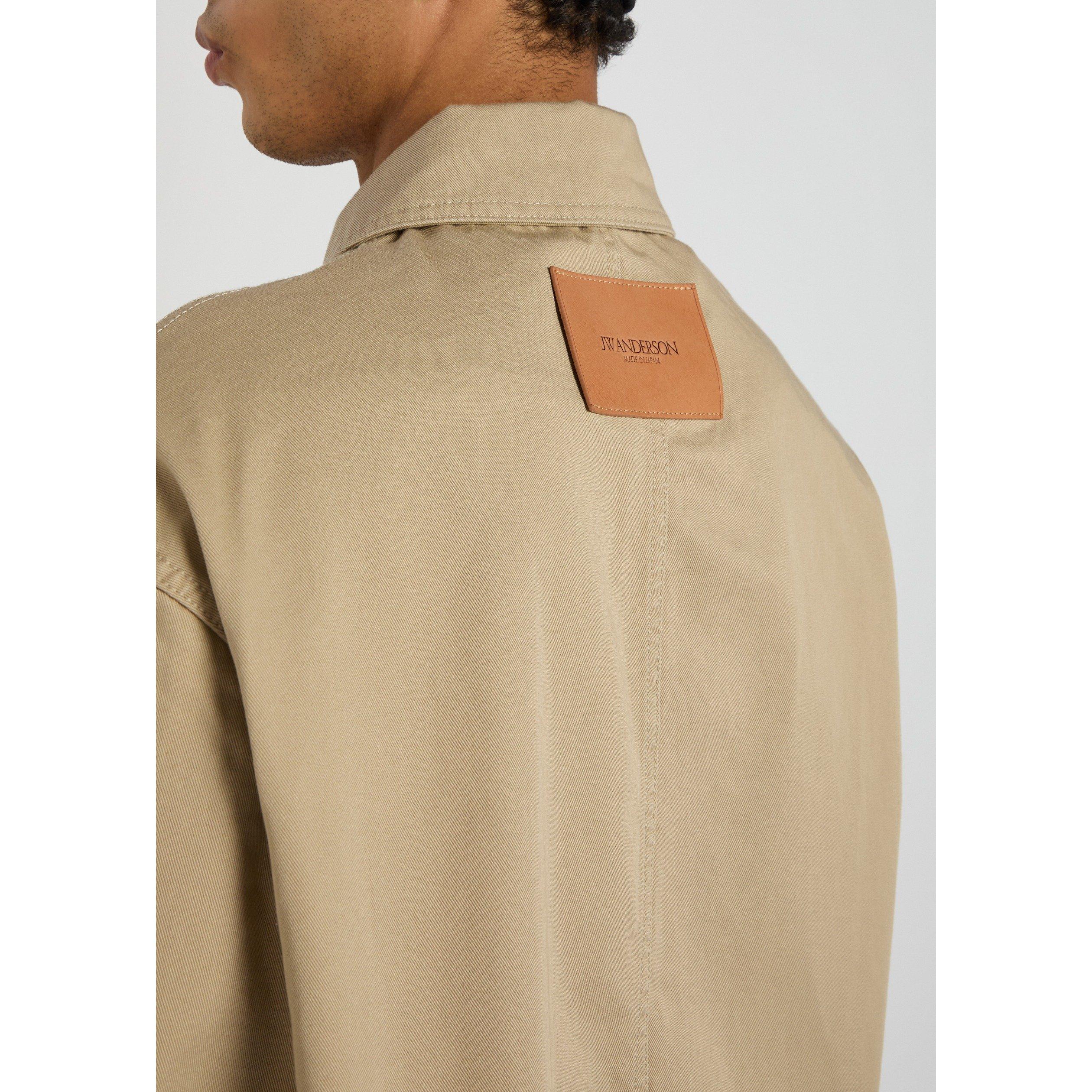 BEIGE - JW Anderson - Men's Patch Pocket Cotton Barn Jacket - 4