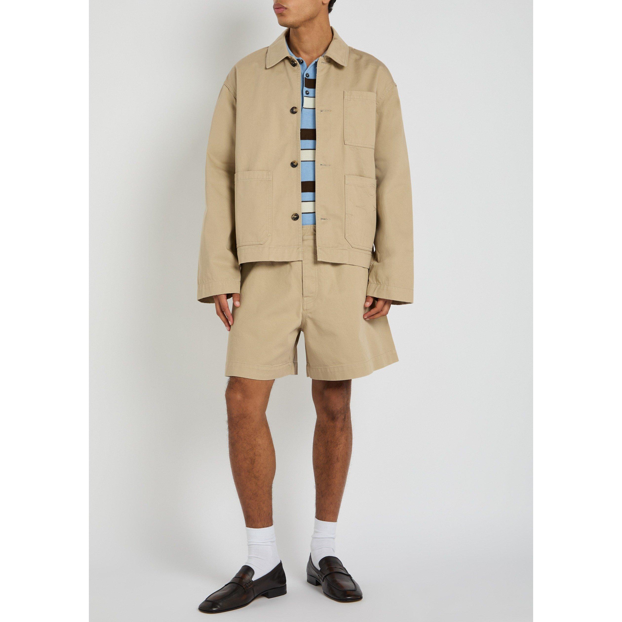 BEIGE - JW Anderson - Men's Patch Pocket Cotton Barn Jacket - 5