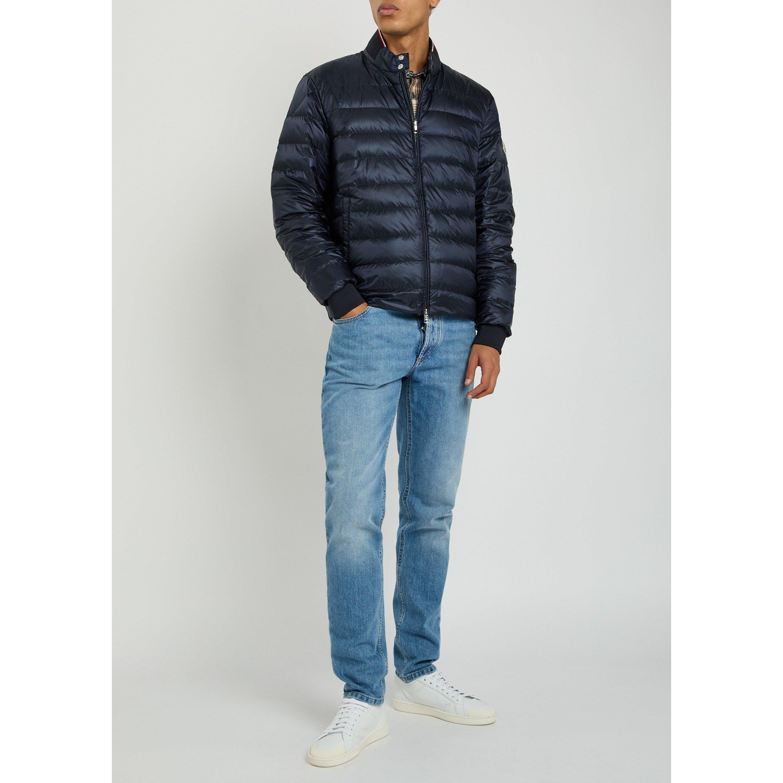 NAVY - Moncler - Men's Rigel Biker Down Jacket - 5