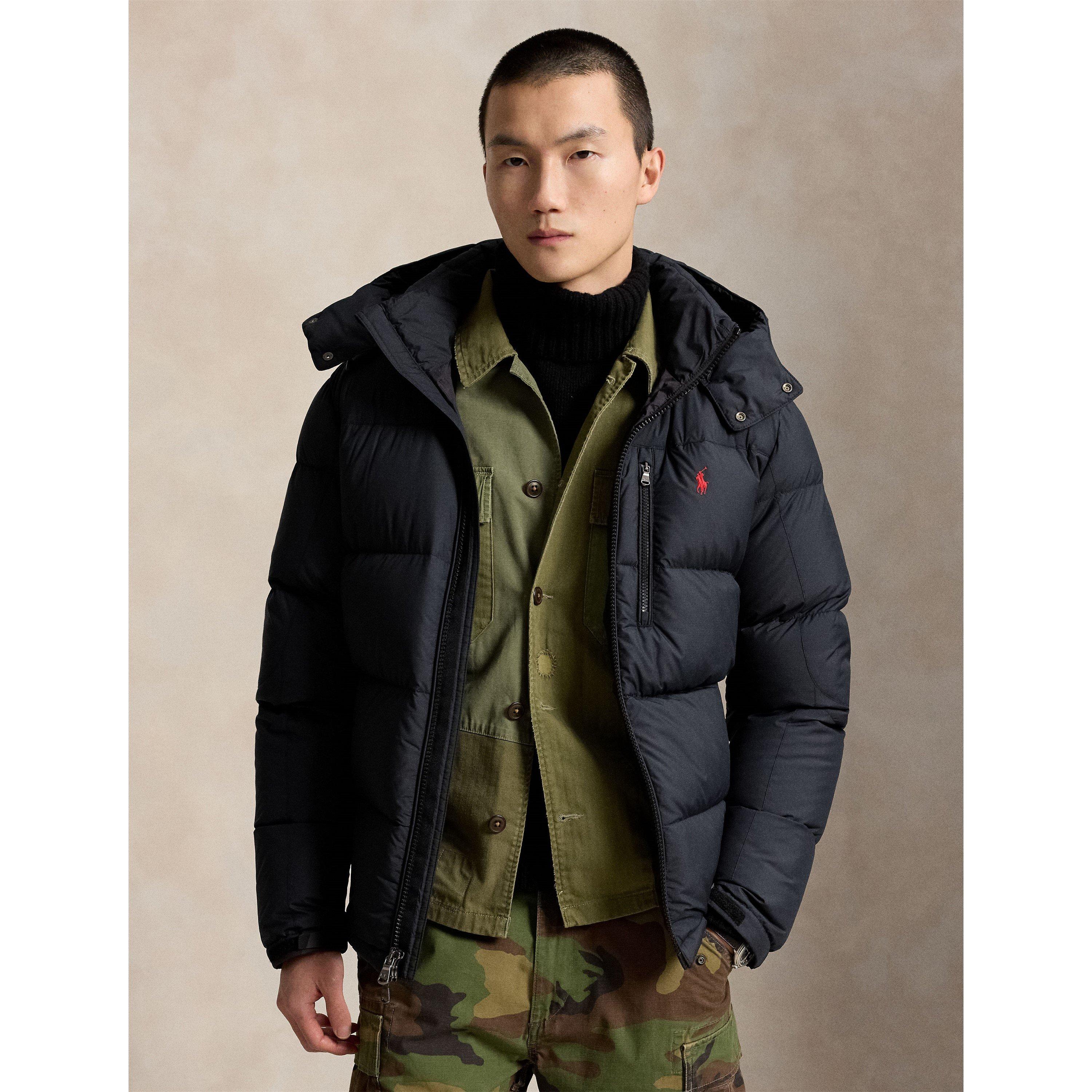 Polo Black - Polo Ralph Lauren - Men's El Cap Water Resistant Duck Down Detachable Hood Short Puffer Jacket - 2