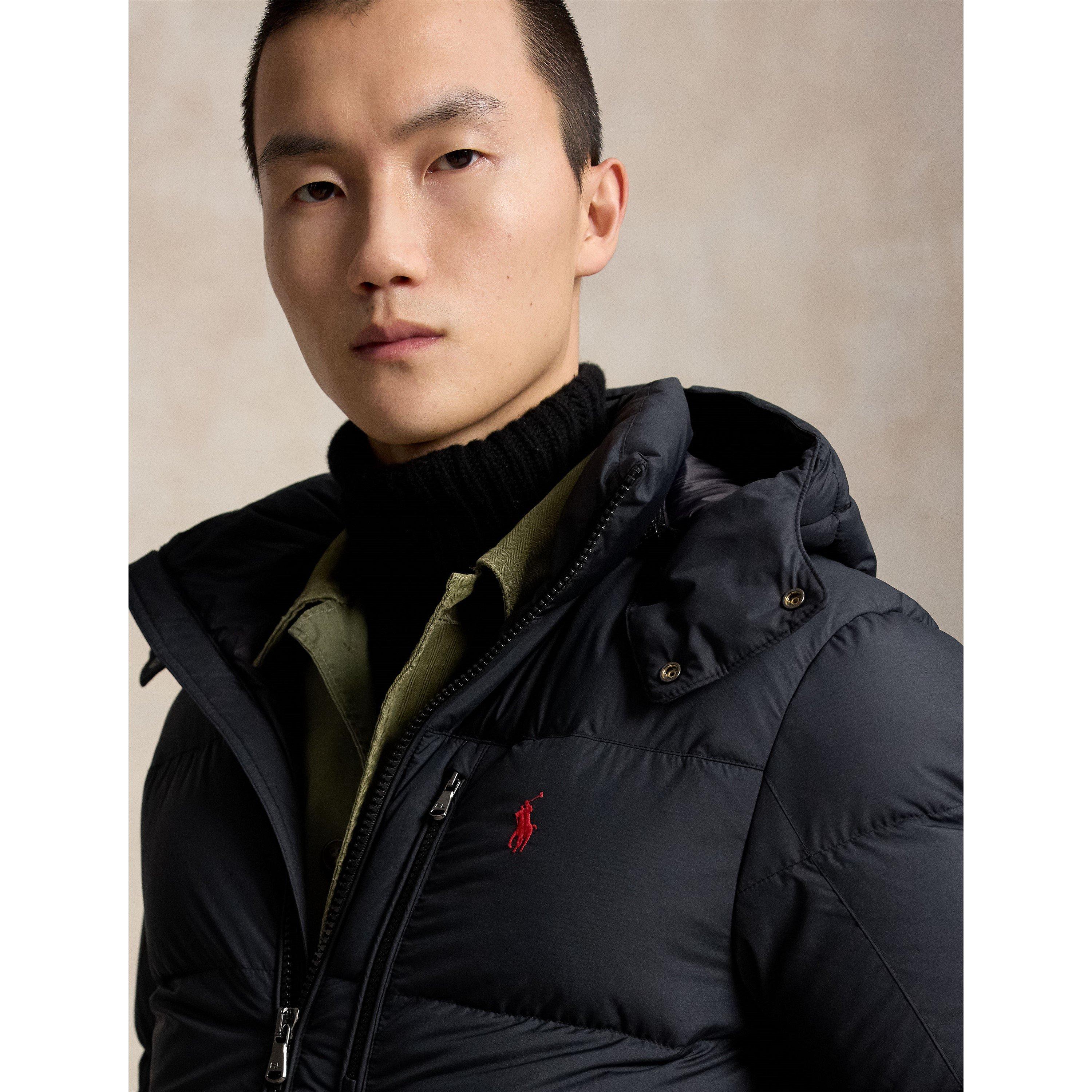 Polo Black - Polo Ralph Lauren - Men's El Cap Water Resistant Duck Down Detachable Hood Short Puffer Jacket - 4