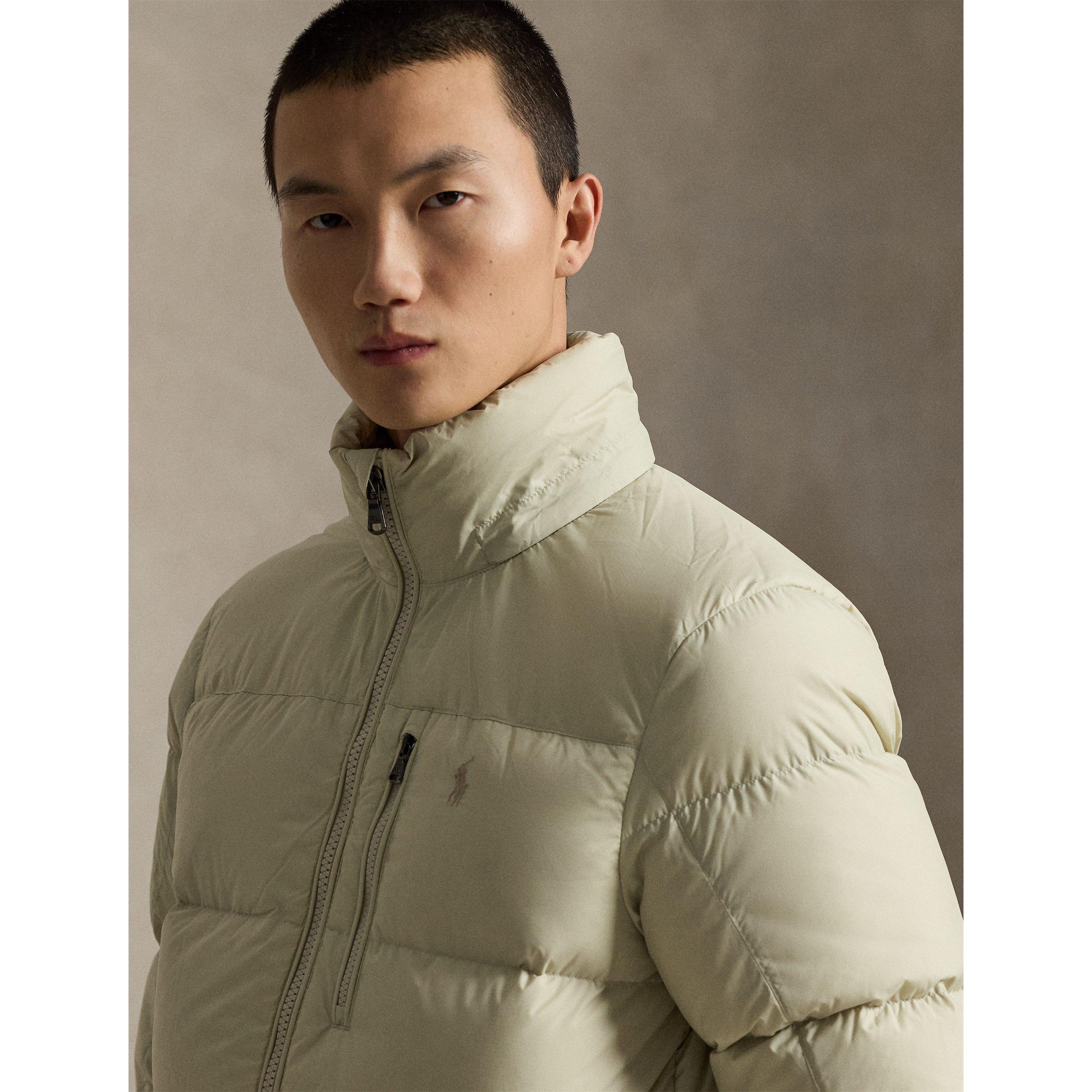 New Stone - Polo Ralph Lauren - Men's El Cap Water Resistant Duck Down Detachable Hood Short Puffer Jacket - 4