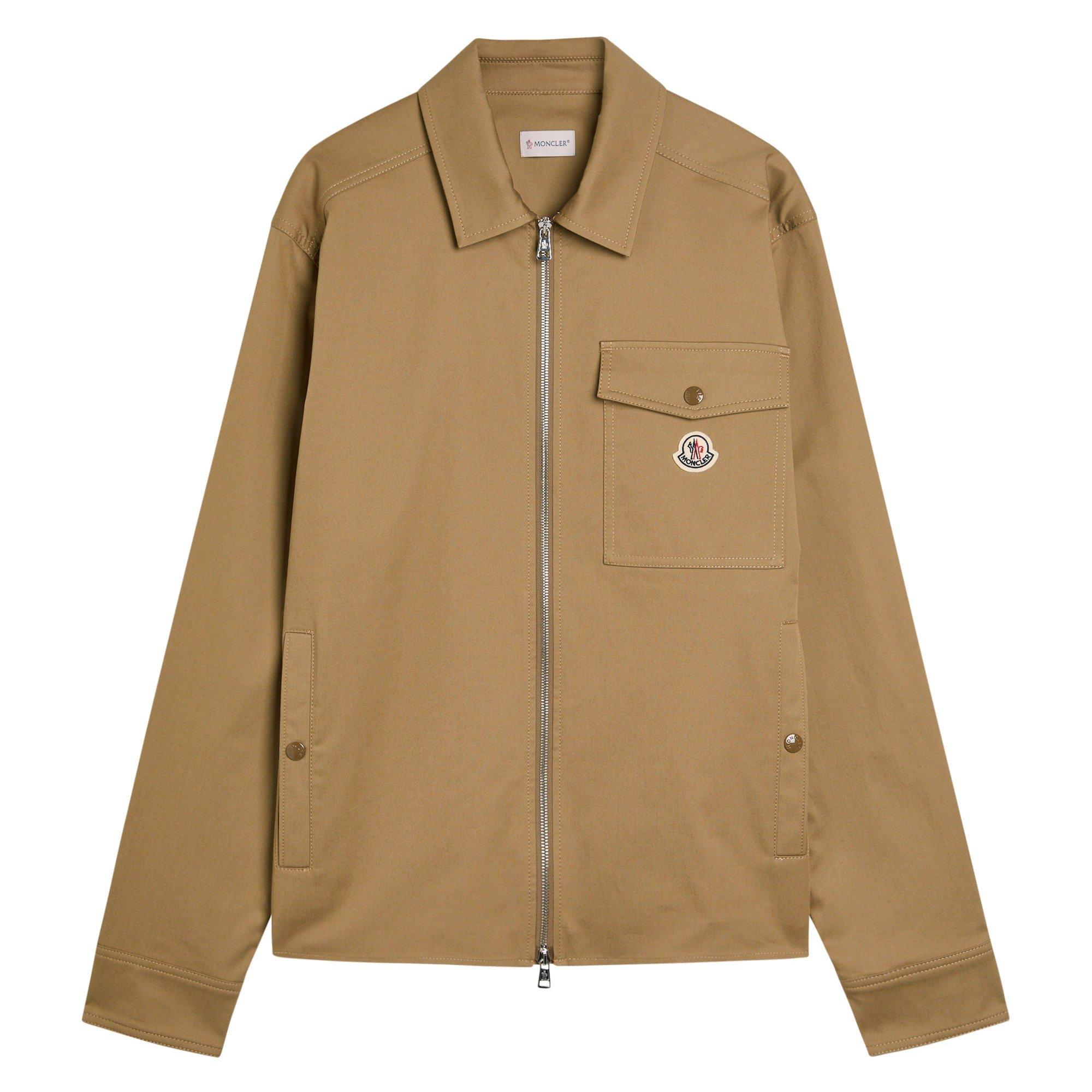 SAND - Moncler - Men's Cotton Chest Pocket Overshirt - 1
