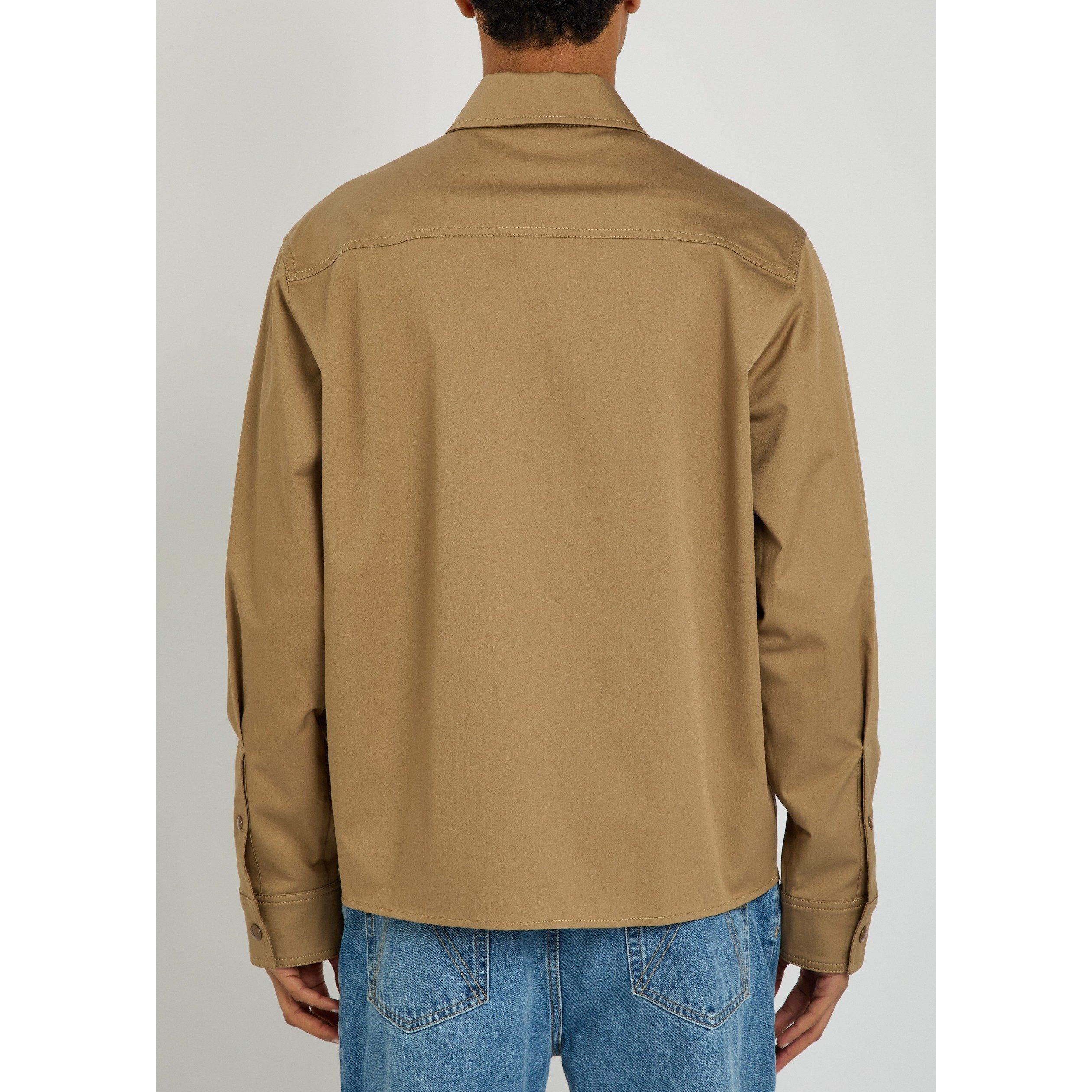 SAND - Moncler - Men's Cotton Chest Pocket Overshirt - 3
