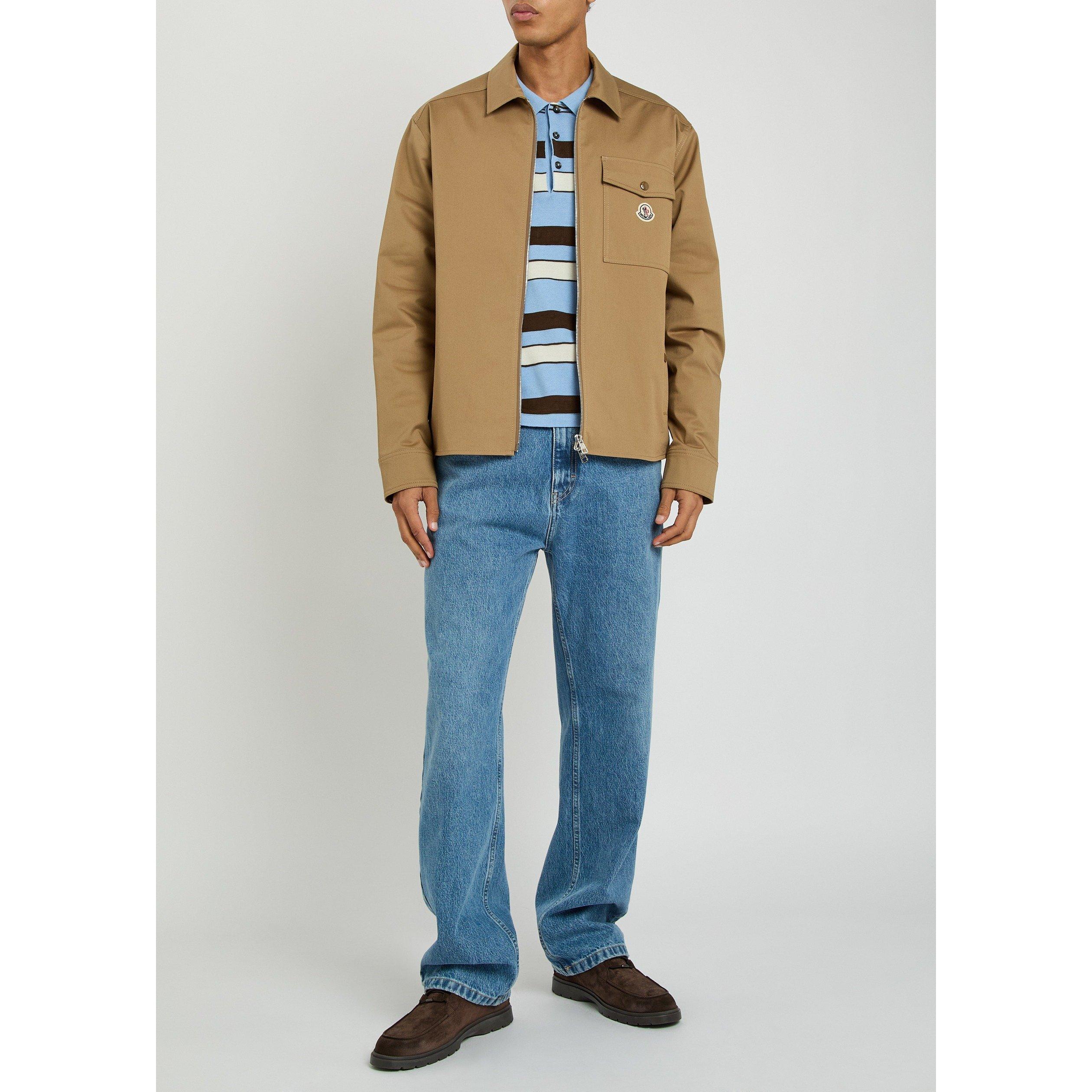 SAND - Moncler - Men's Cotton Chest Pocket Overshirt - 5