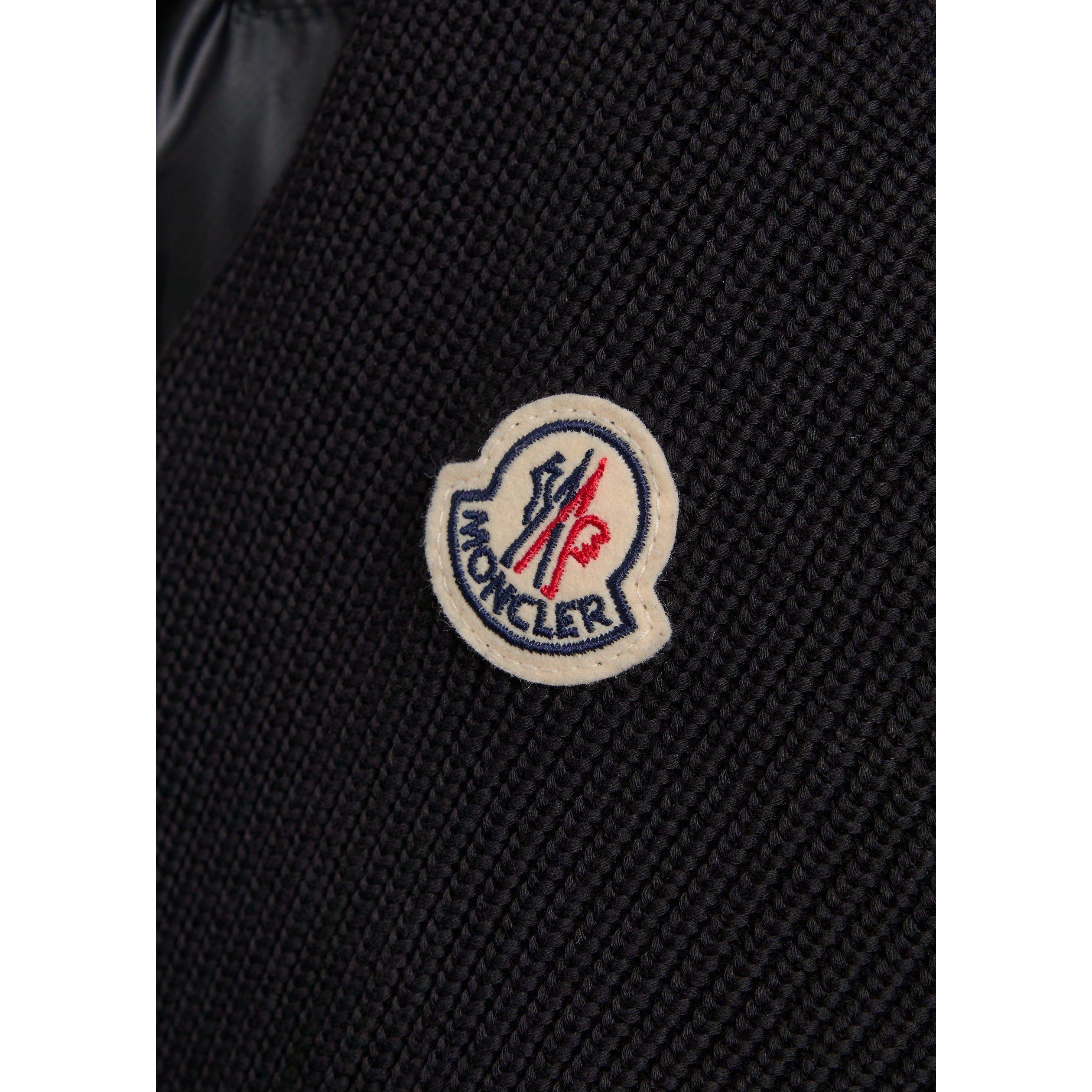 BLACK - Moncler - Men's Puff Cardigan Hybrid Jacket - 4