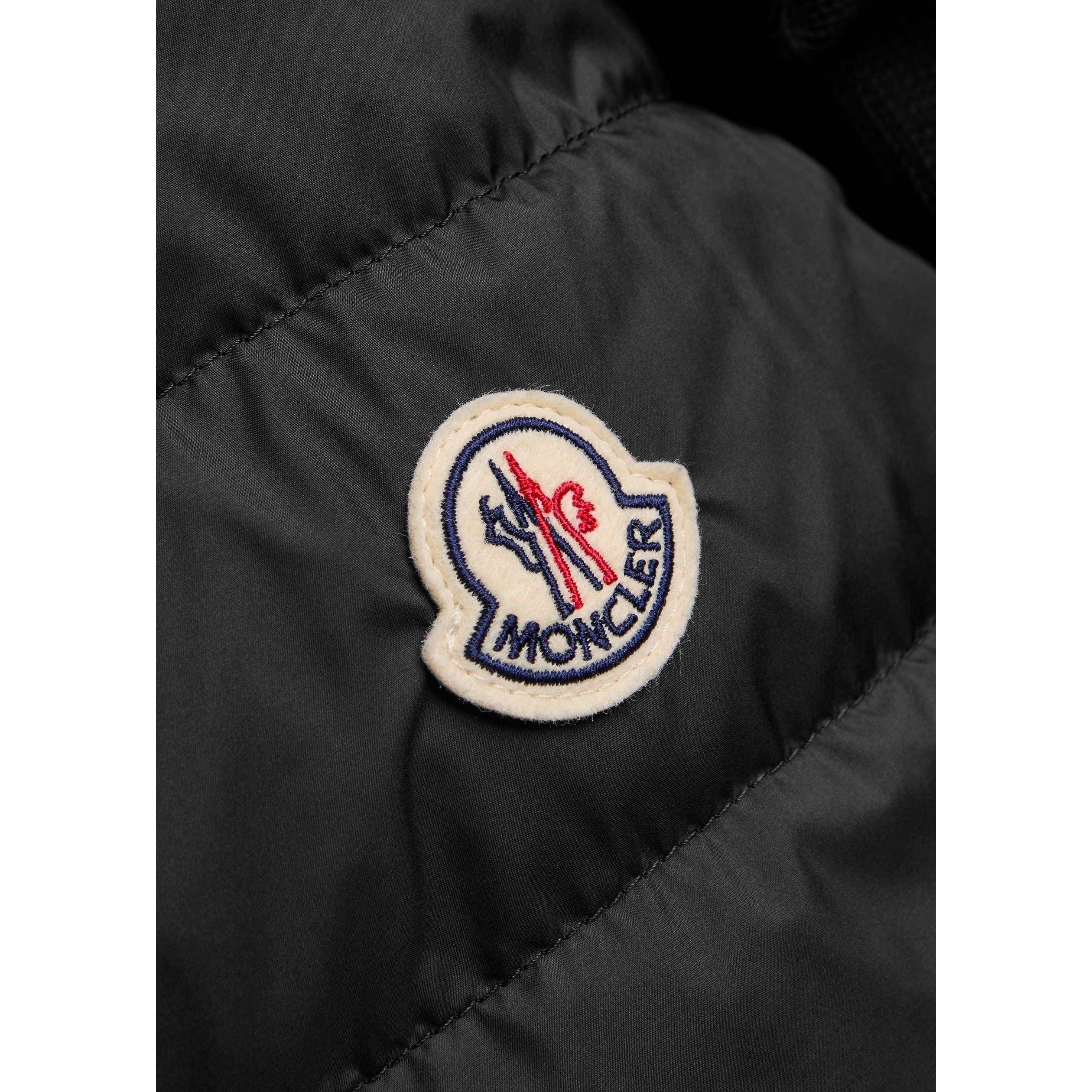BLACK - Moncler - MON LOGO QUILT FRONT KNIT - 4