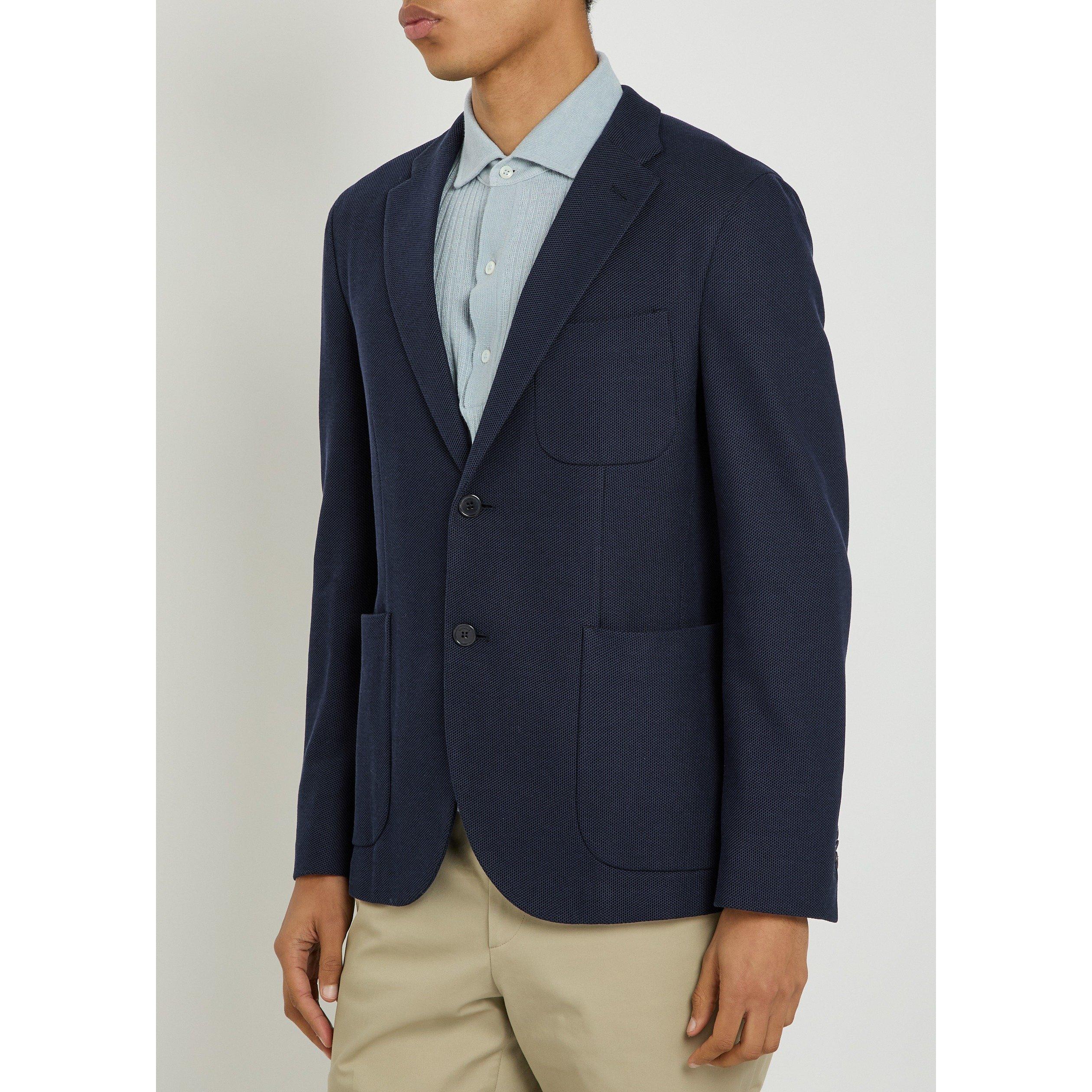 NAVY - Slowear Spa - SLO JKT BLZR SLM 2PKT CTTN - 2