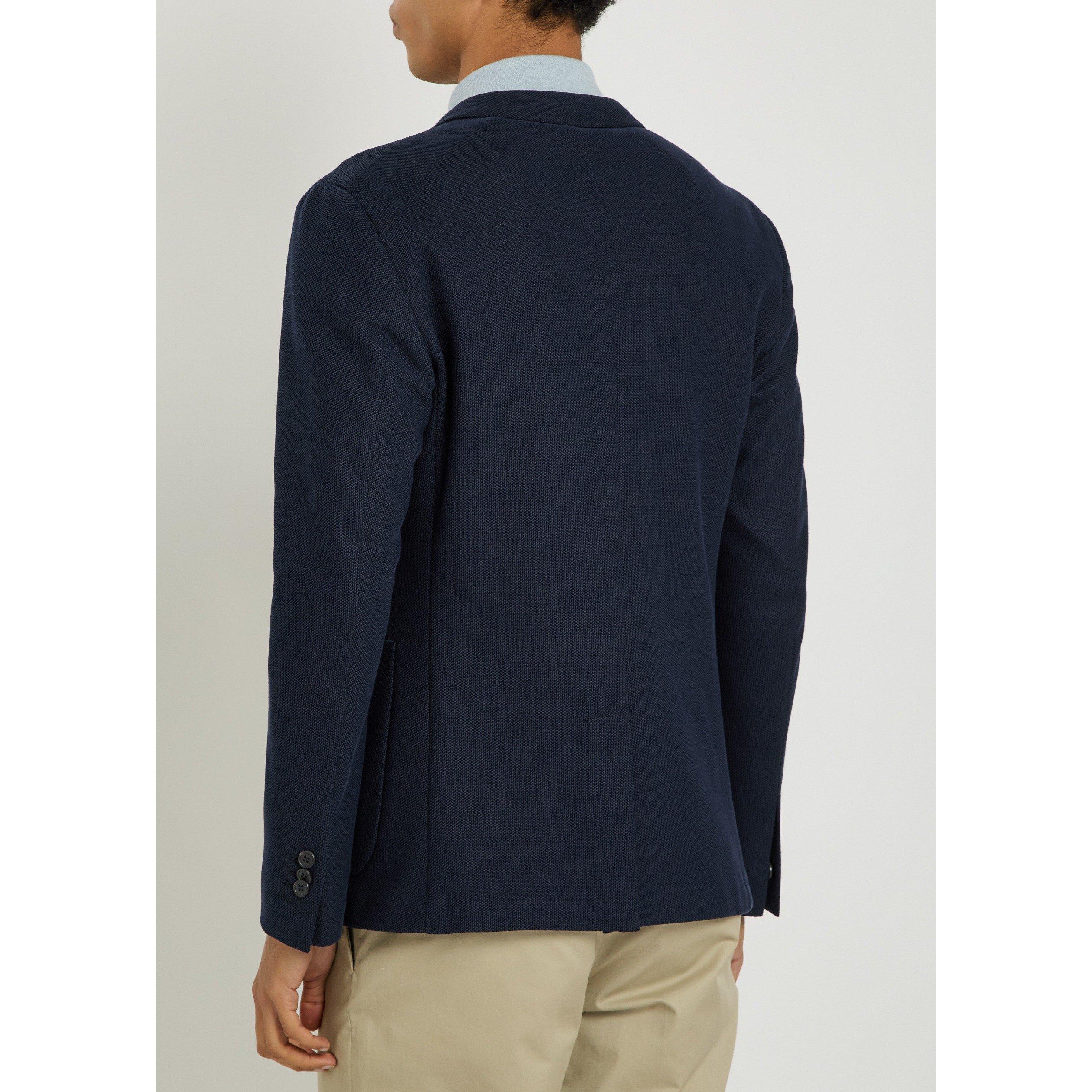 NAVY - Slowear Spa - SLO JKT BLZR SLM 2PKT CTTN - 3