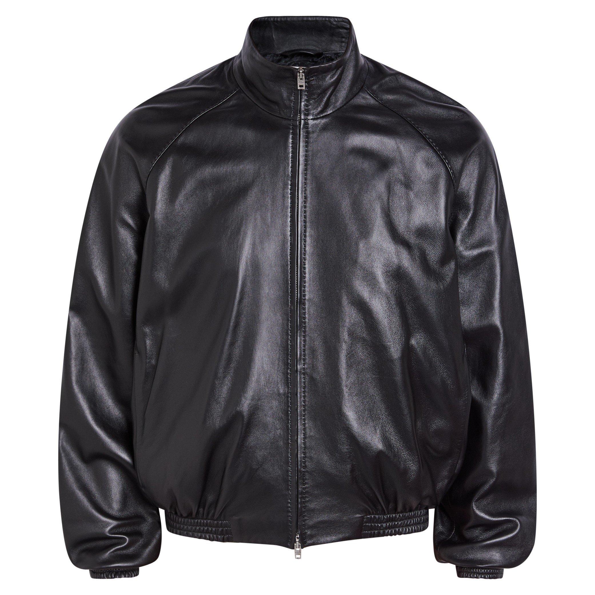 BLACK - Acne Studios - ACNE LOKOT LEATHER JACKET - 1