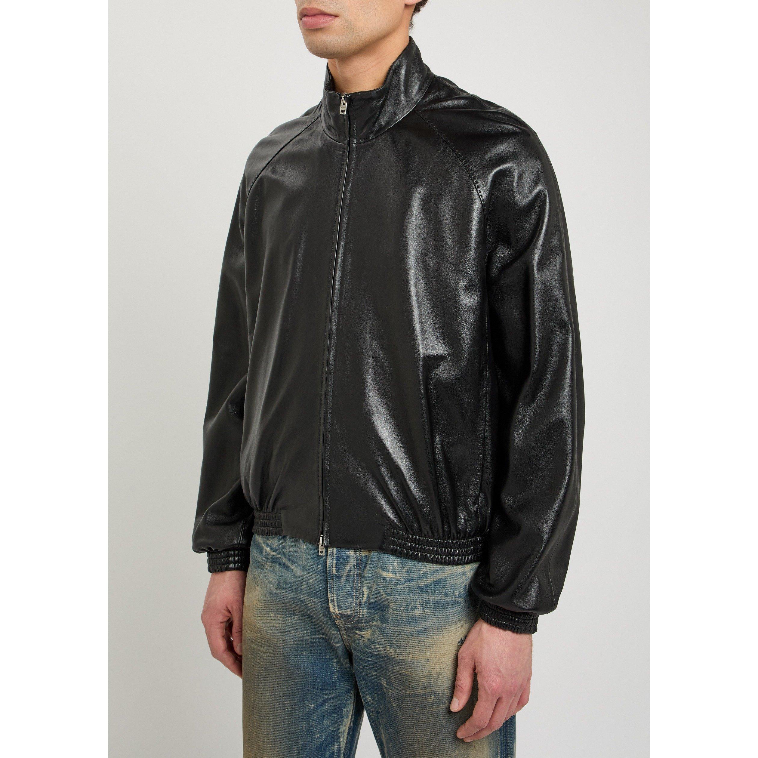 BLACK - Acne Studios - ACNE LOKOT LEATHER JACKET - 2