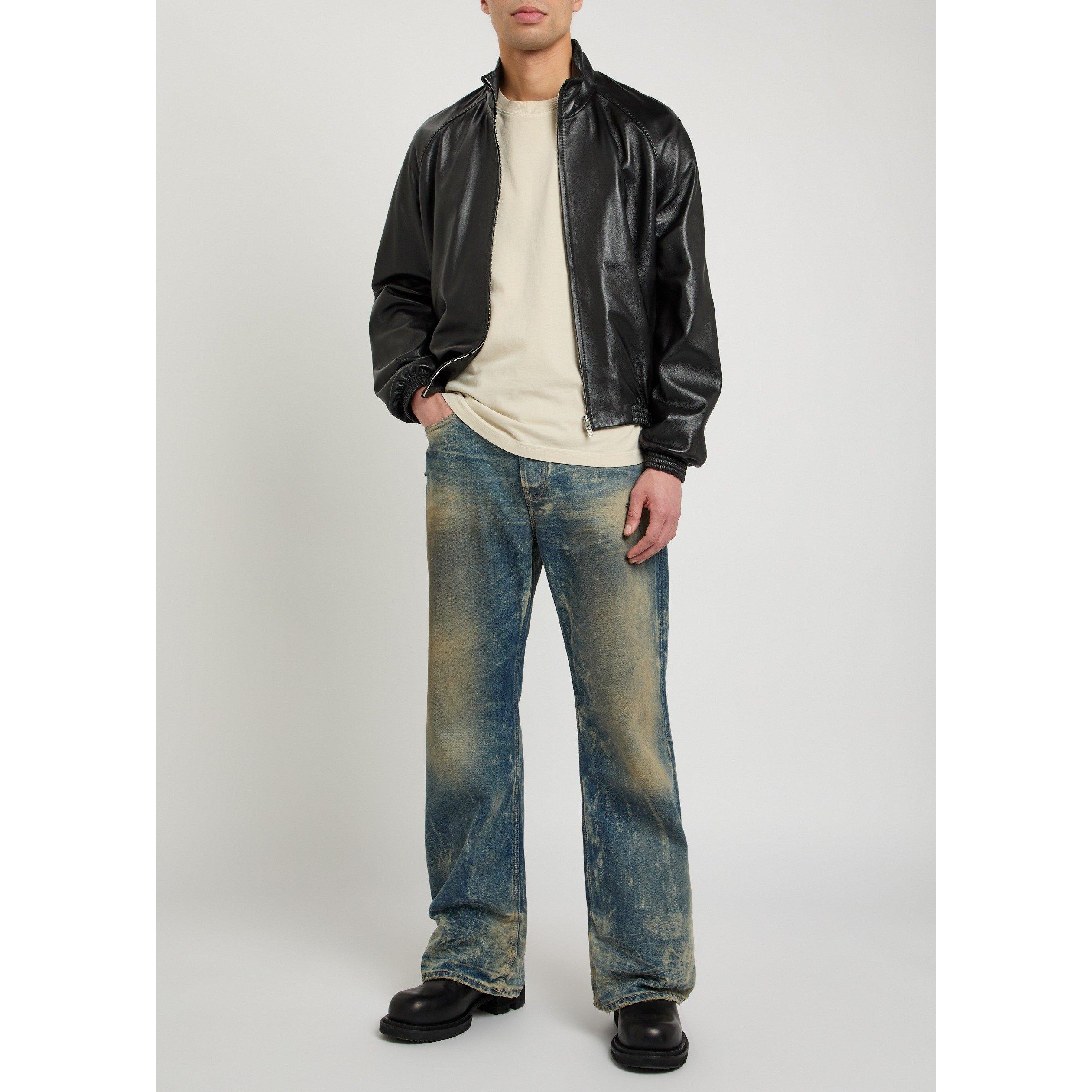 BLACK - Acne Studios - ACNE LOKOT LEATHER JACKET - 5
