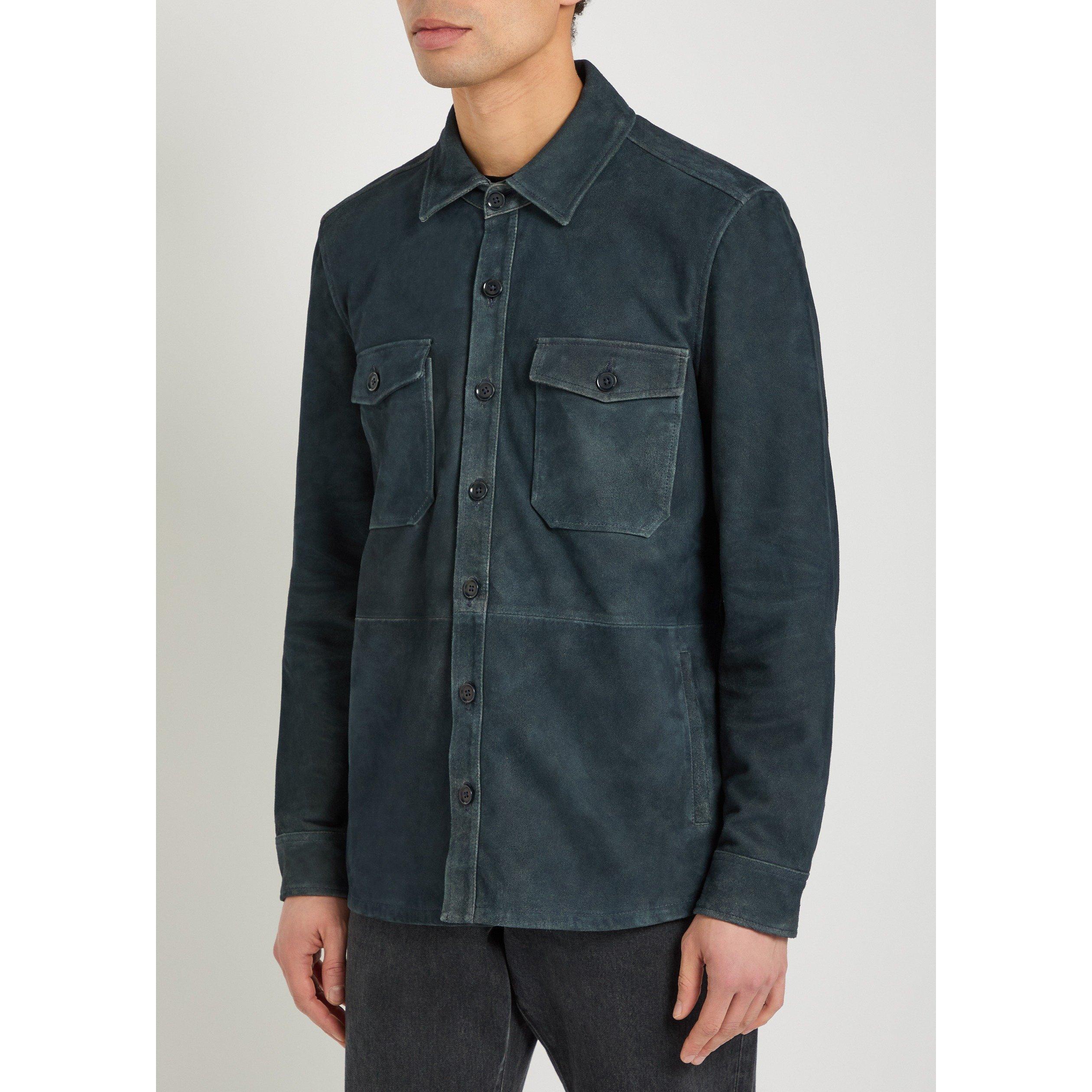 NAVY - Paige - Men's Peyman Suede Jacket - 2