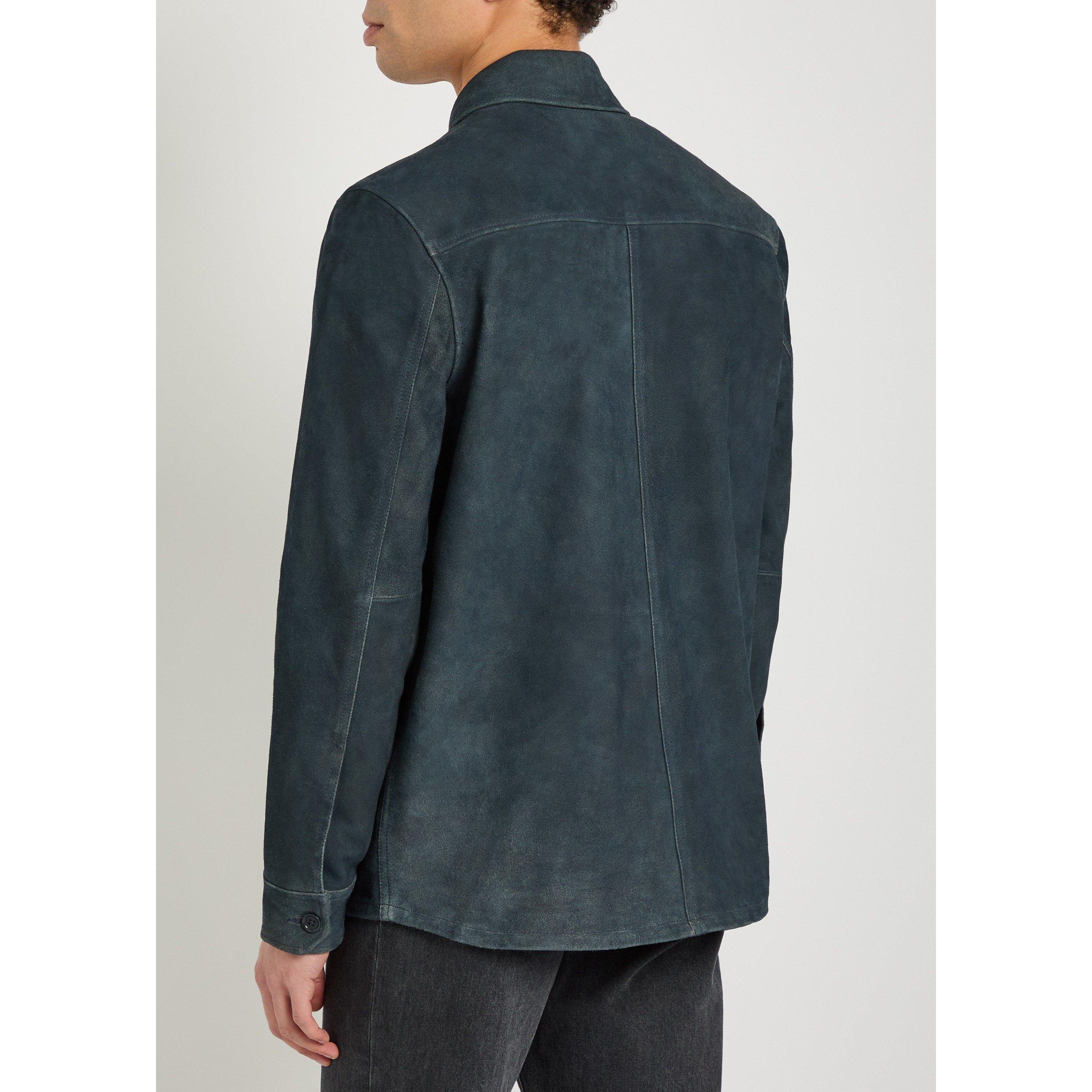 NAVY - Paige - Men's Peyman Suede Jacket - 3