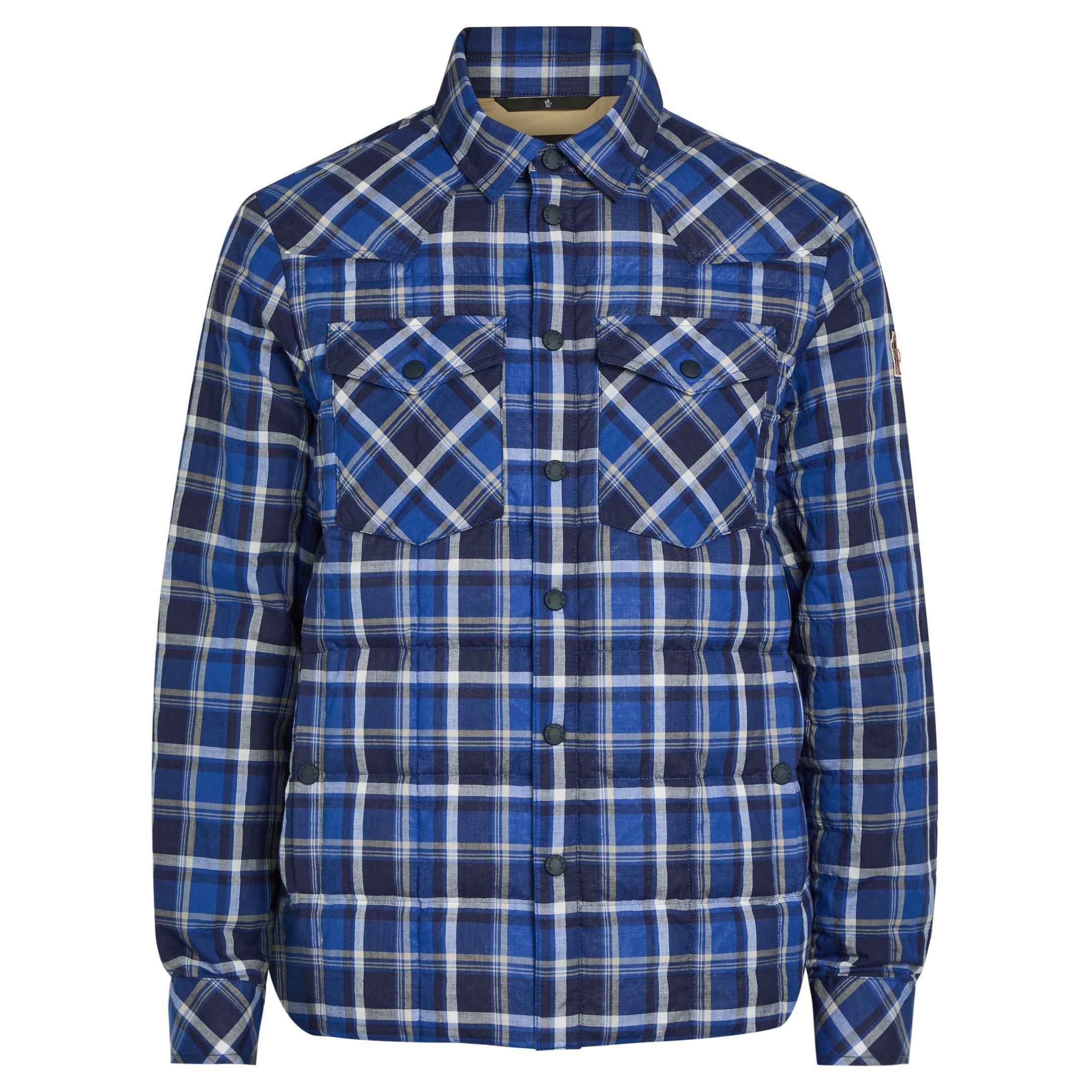 BLUE AND OTHER - Moncler Grenoble - MG CHECK SHIRT LS - 1