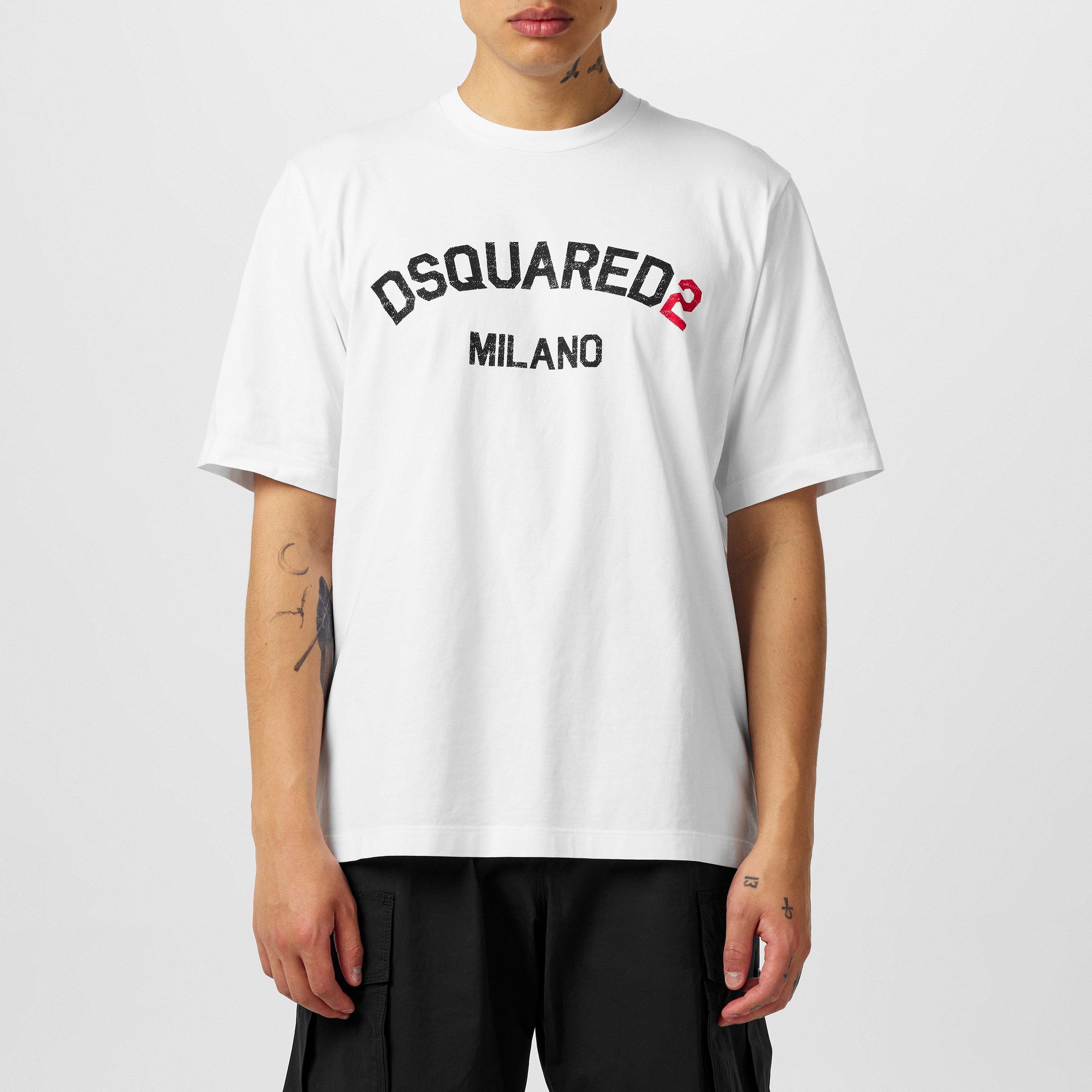 White - DSquared2 - Logo T-Shirt - 3