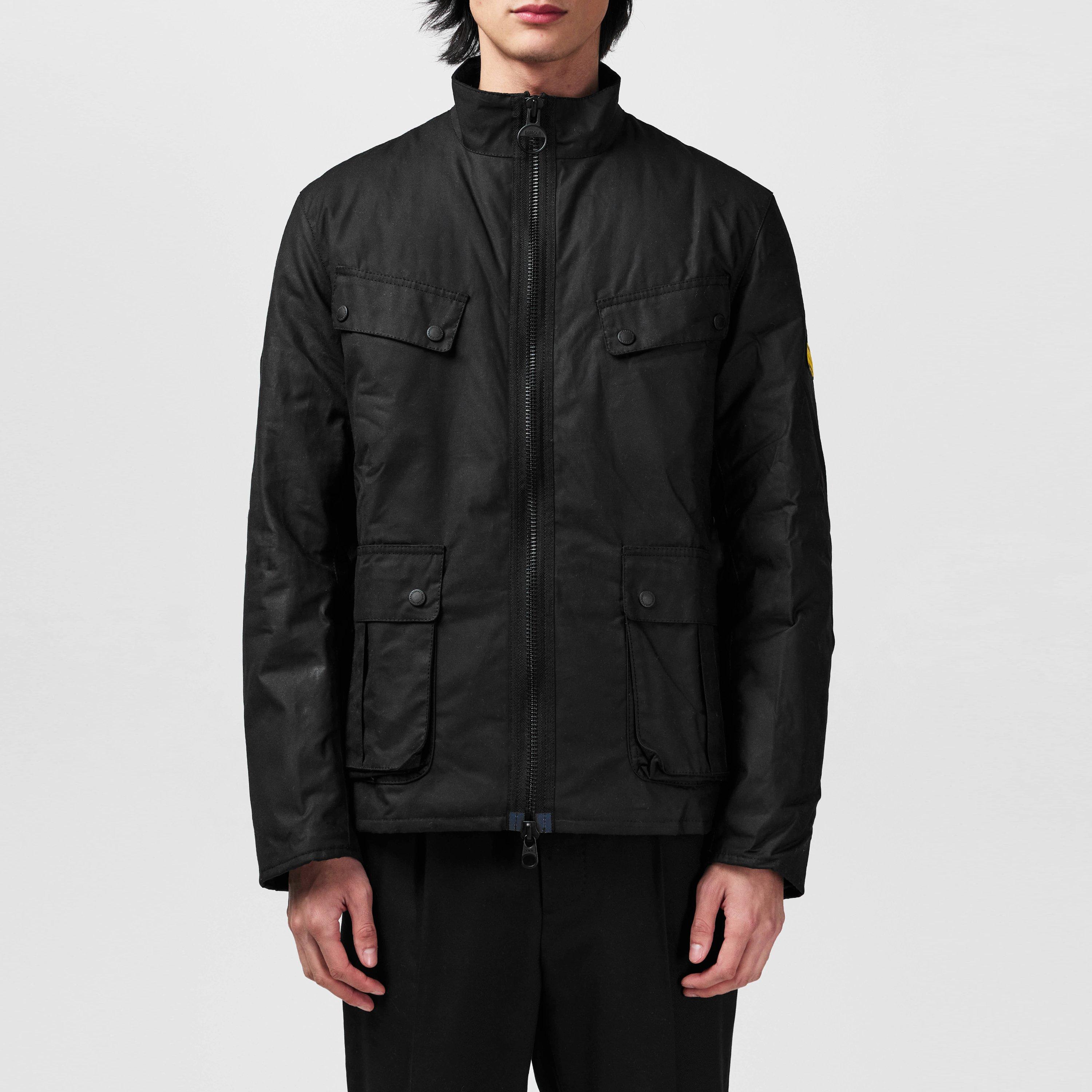 Black BK91 - Barbour International - Re-Duke Wax Jacket - 3
