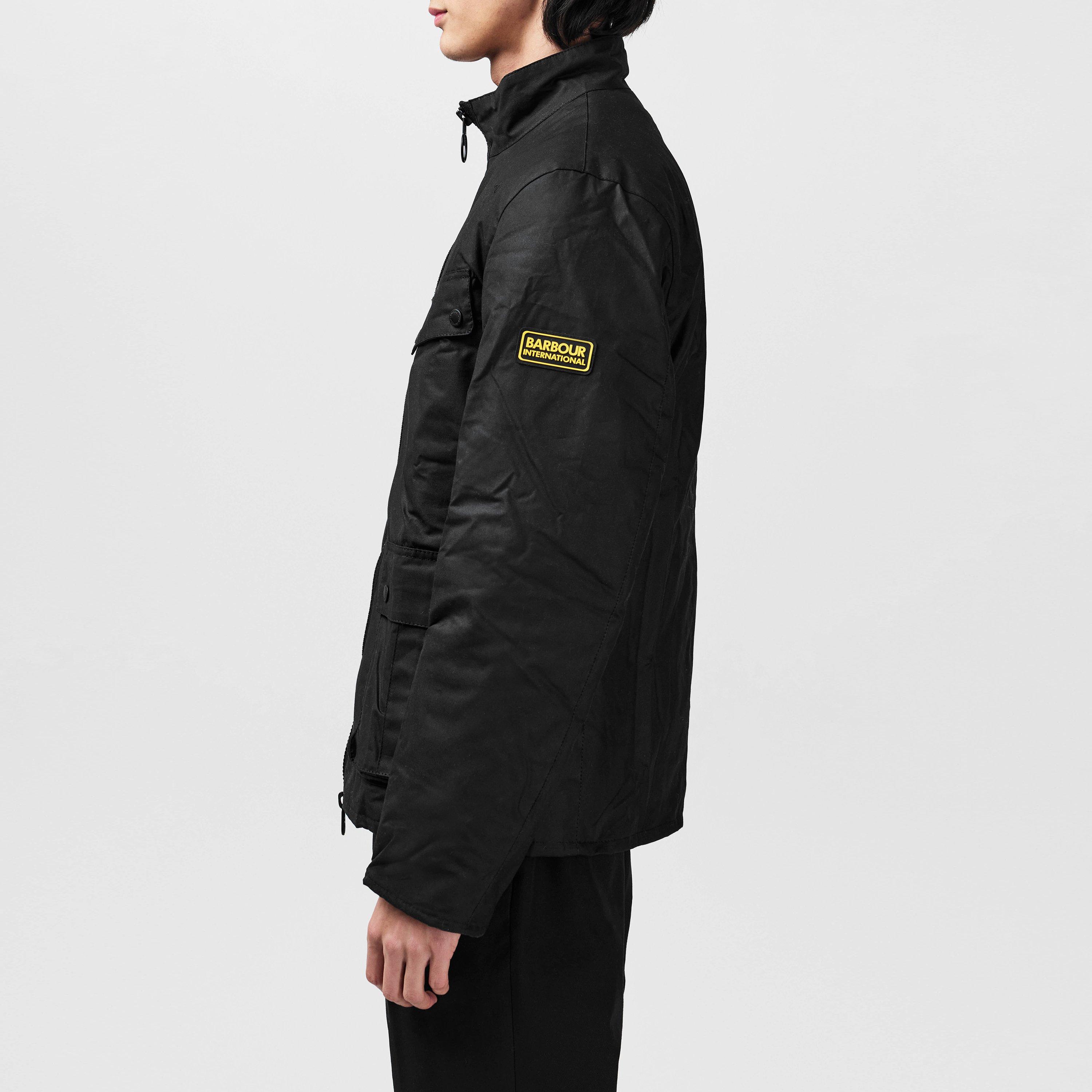 Black BK91 - Barbour International - Re-Duke Wax Jacket - 5