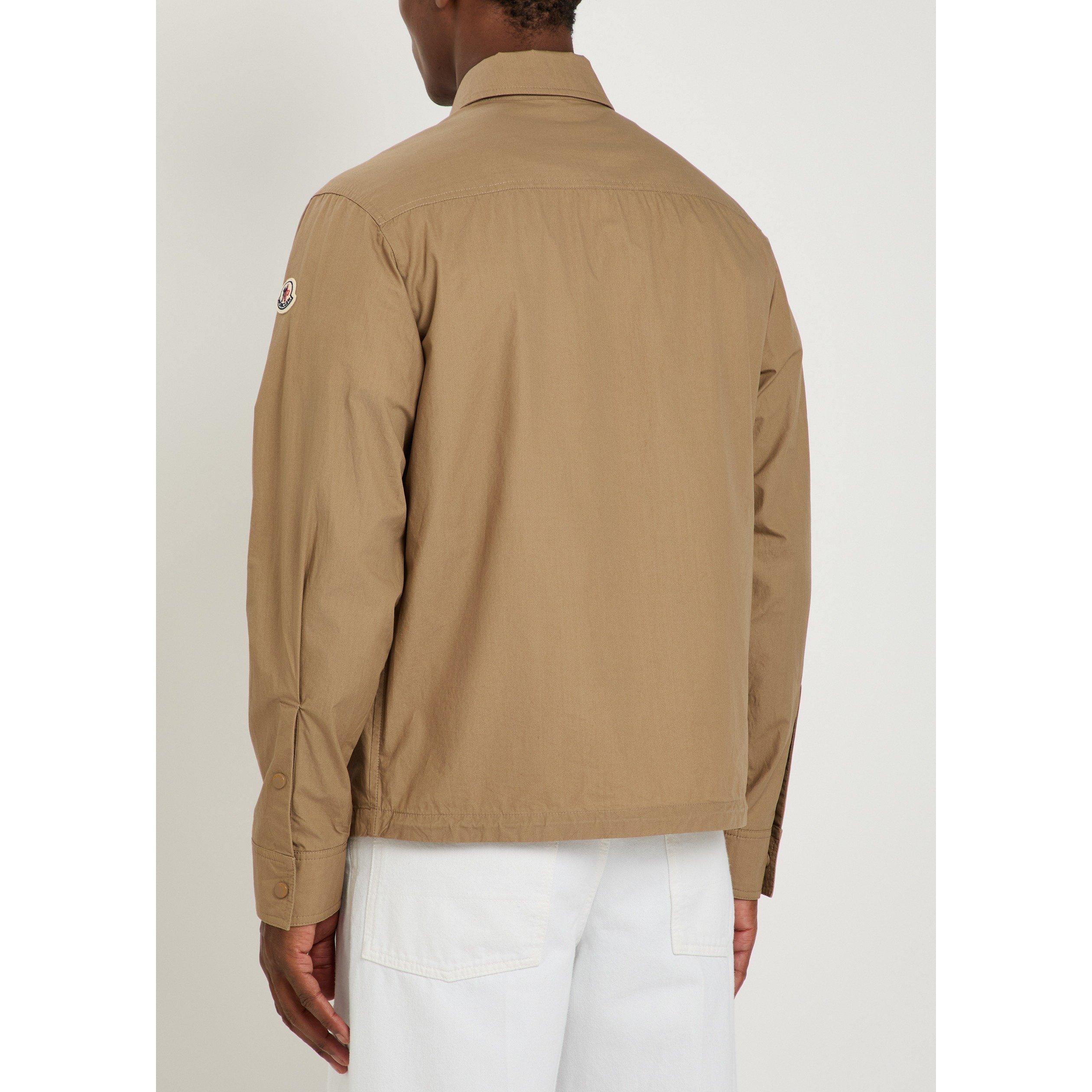 TAN - Moncler - Men's Cotton Full-Zip Oversized-Fit Overshirt - 3