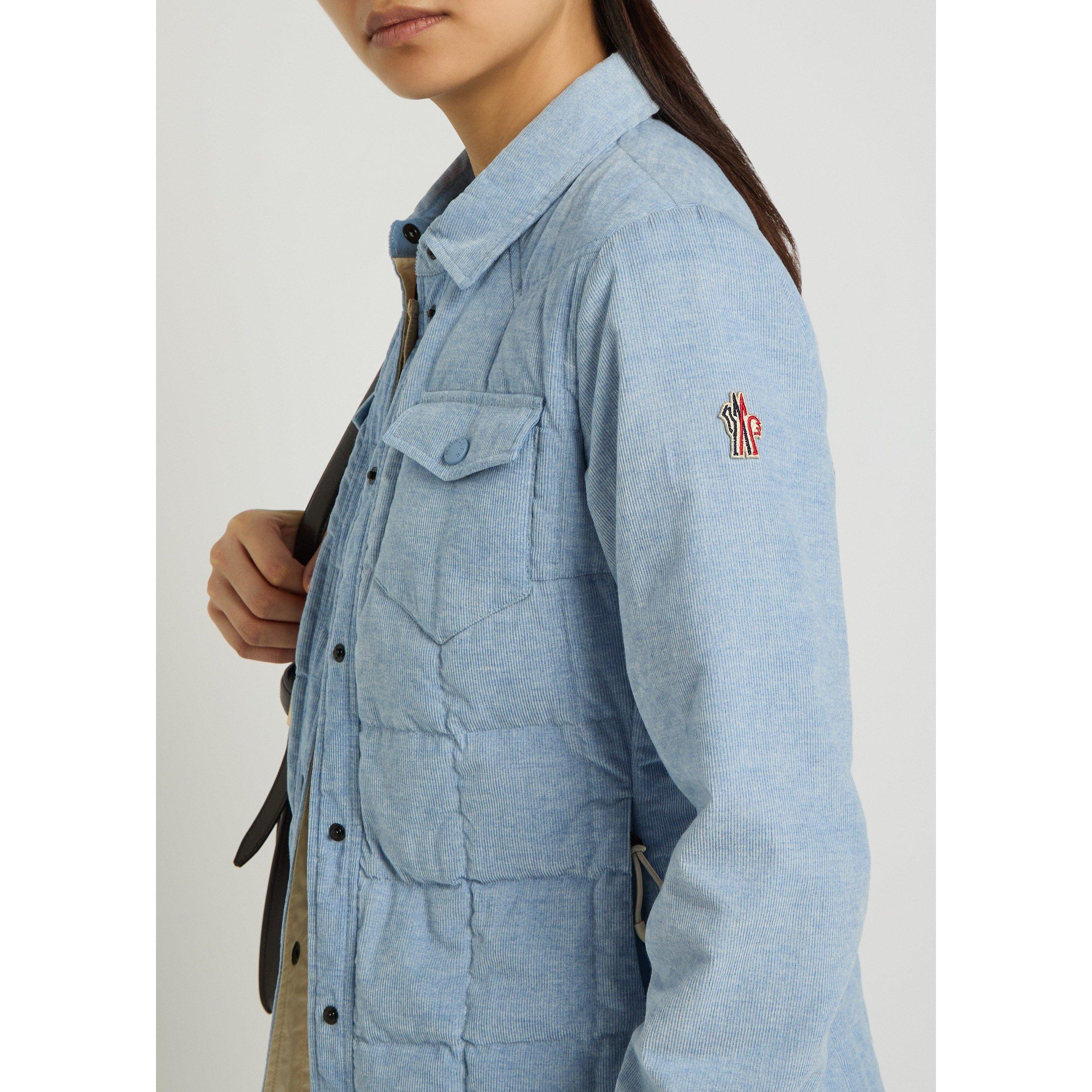 LIGHT BLUE - Moncler - Women's Nangy Quilted Cotton Slim-Fit Down Jacket - 4