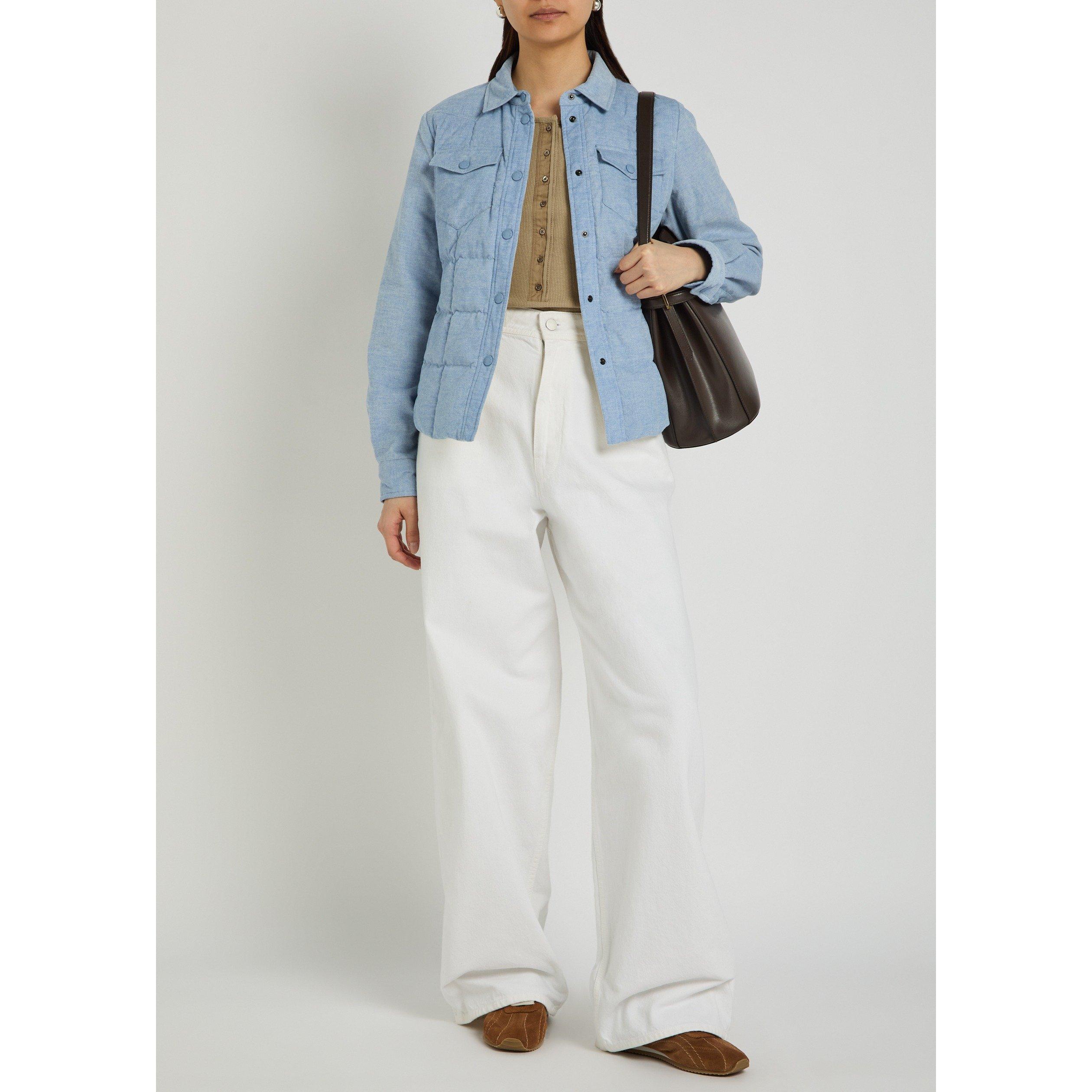 LIGHT BLUE - Moncler - Women's Nangy Quilted Cotton Slim-Fit Down Jacket - 5
