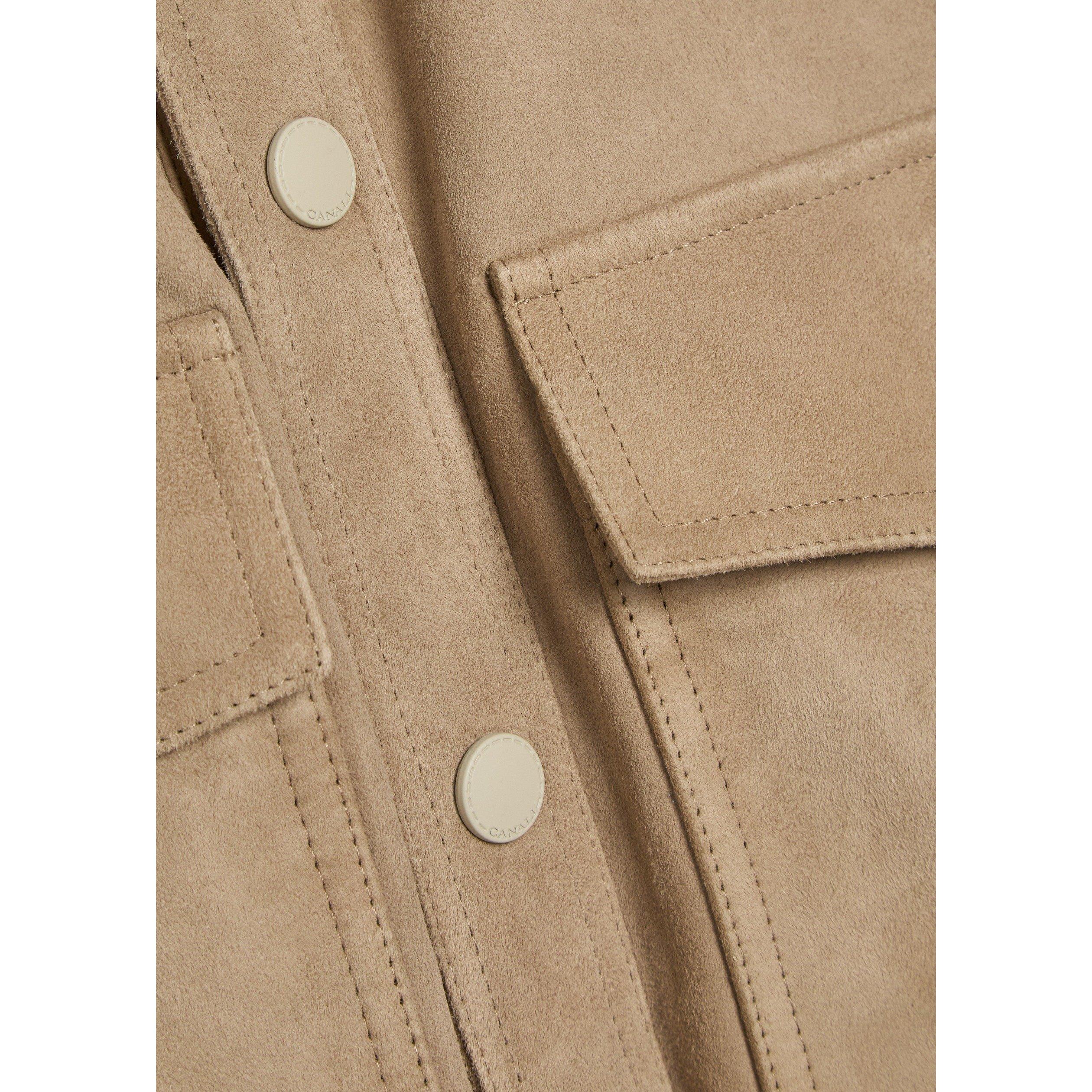 STONE - Canali - CAN SUEDE MIXED MEDIA JKT - 4