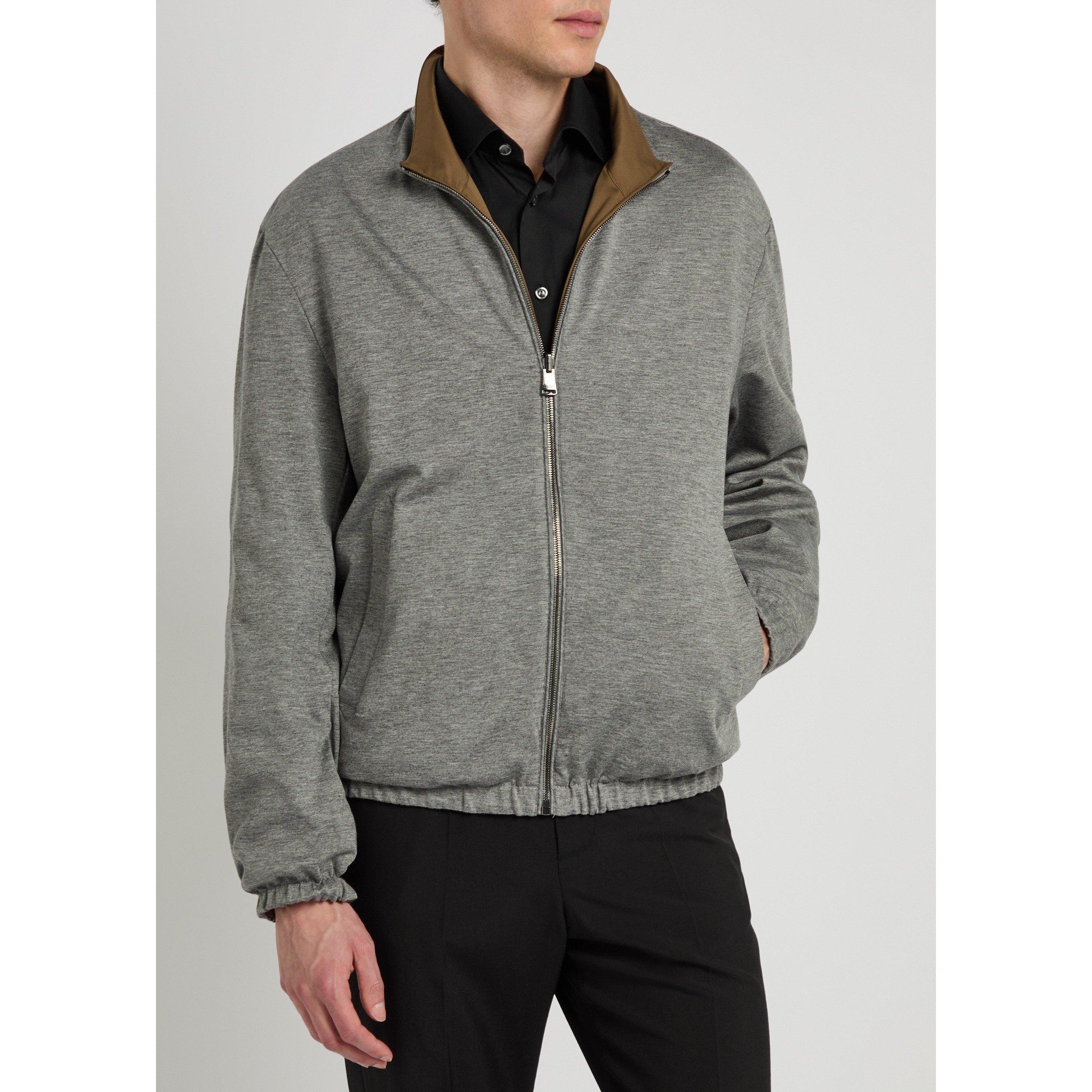 GOLD - Canali - Men's Reversible Bomber Jacket - 5