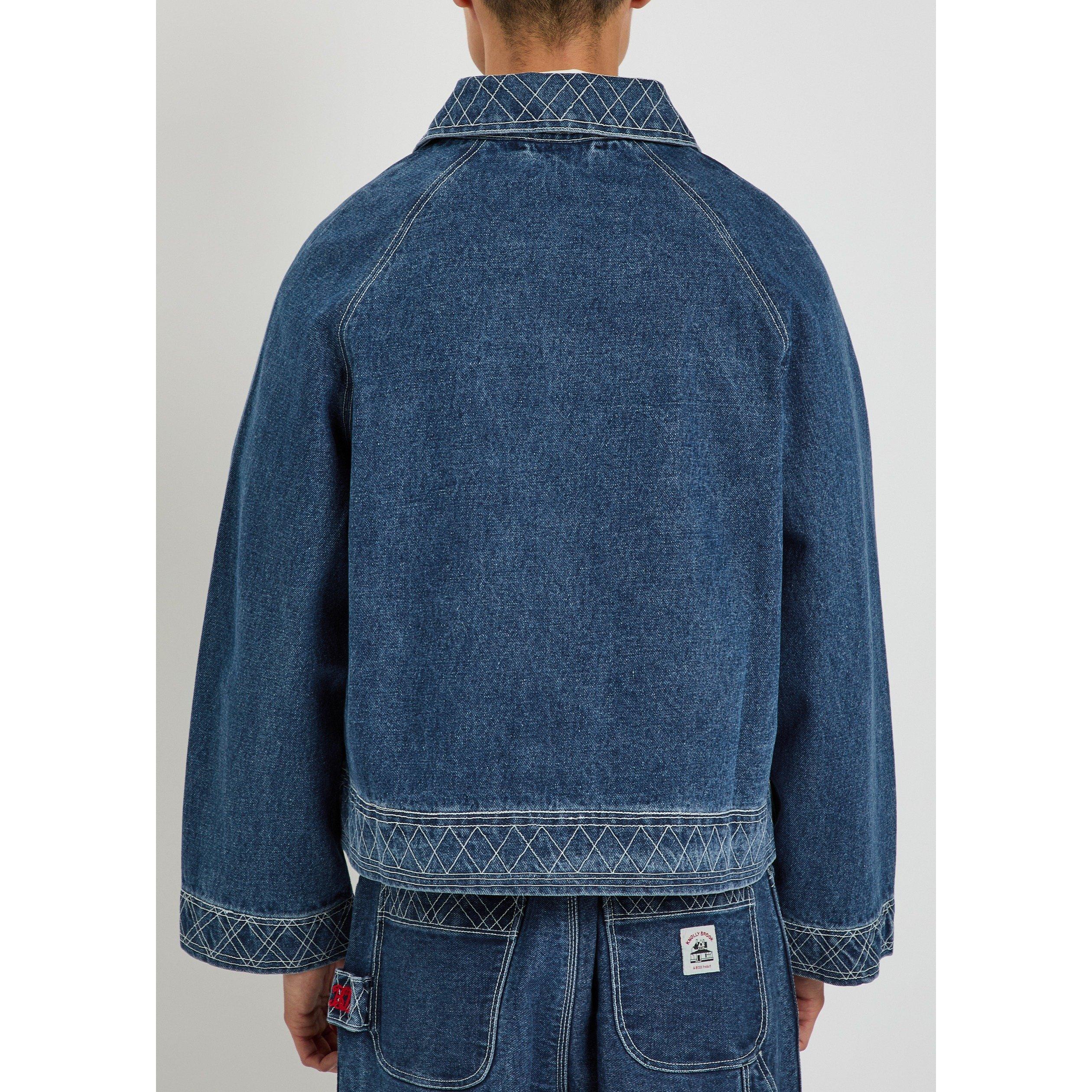 INDIGO - Bode - BODE EMBROIDERED DENIM JACKET - 3