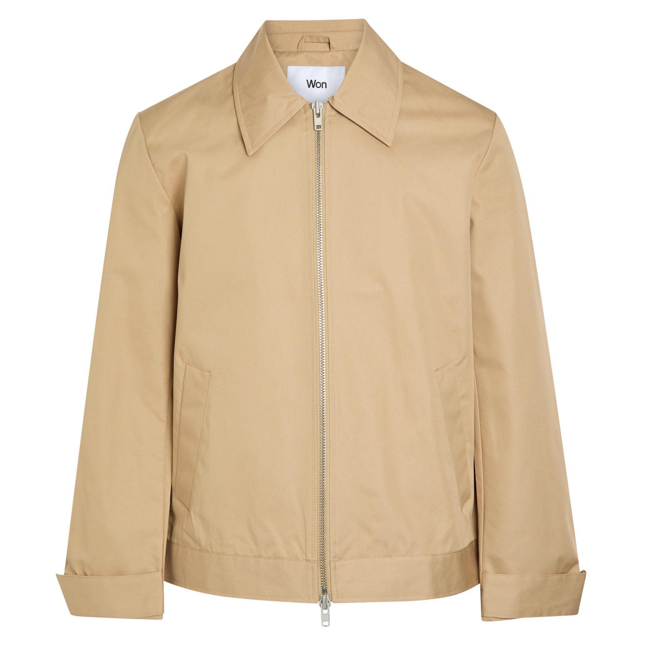 BEIGE - Won Hundred - WON JKT FULL ZIP TWILL PETER