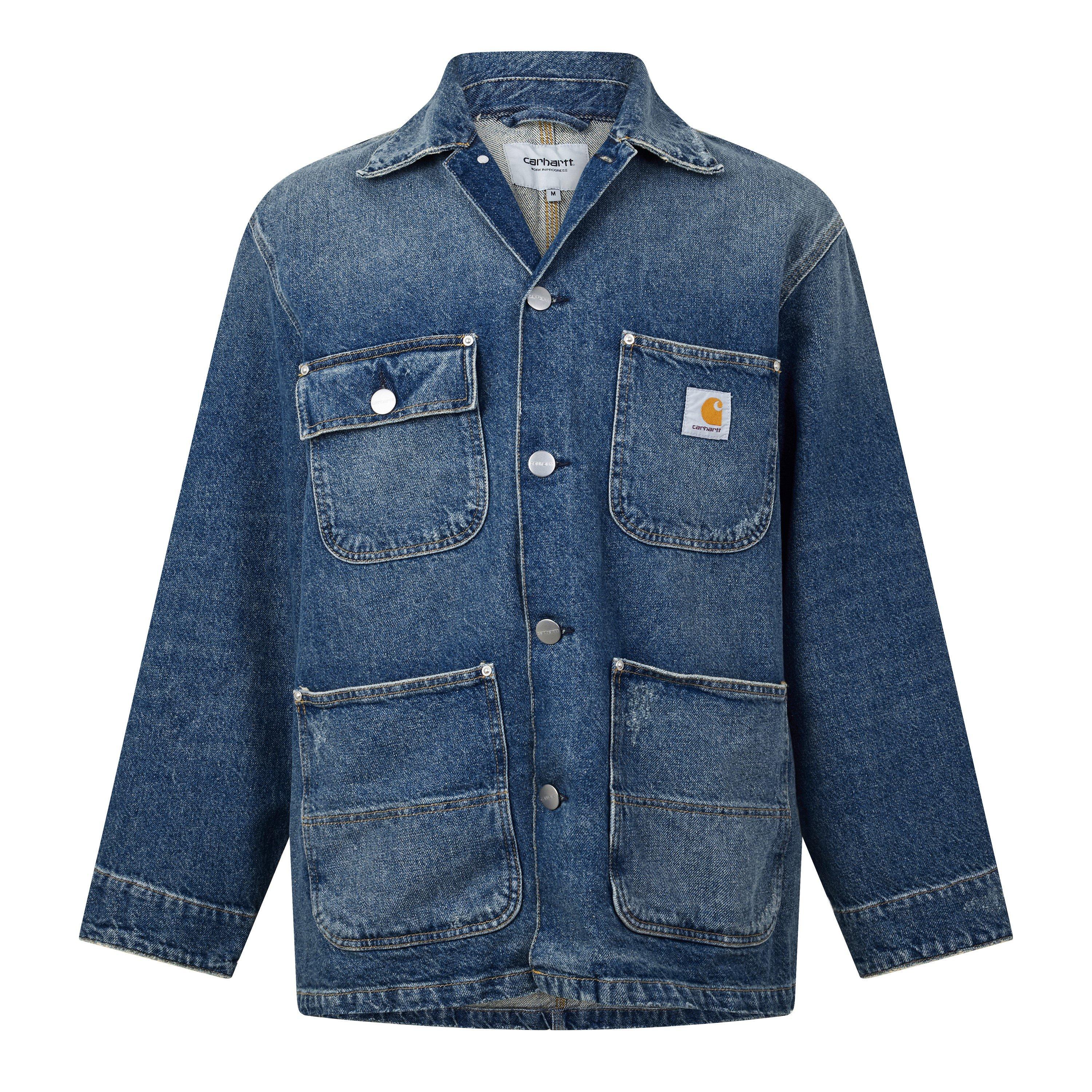 BLUE - Carhartt - Men's Aden Chore Denim Jacket - 1