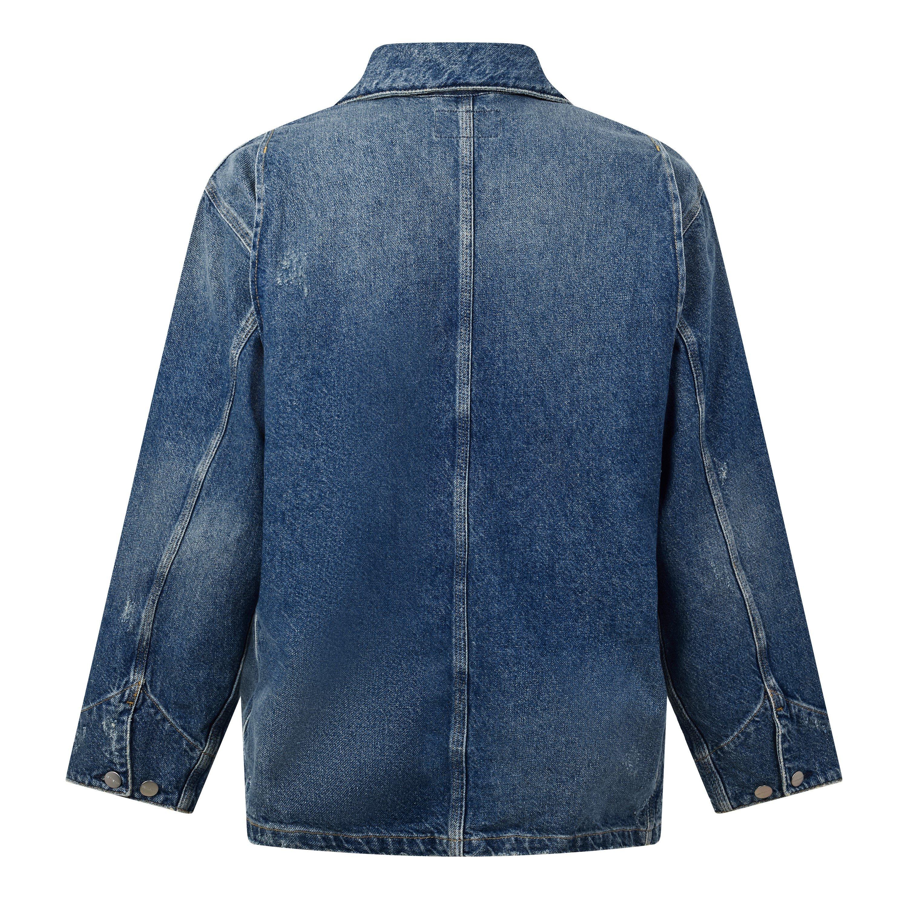 BLUE - Carhartt - Men's Aden Chore Denim Jacket - 2
