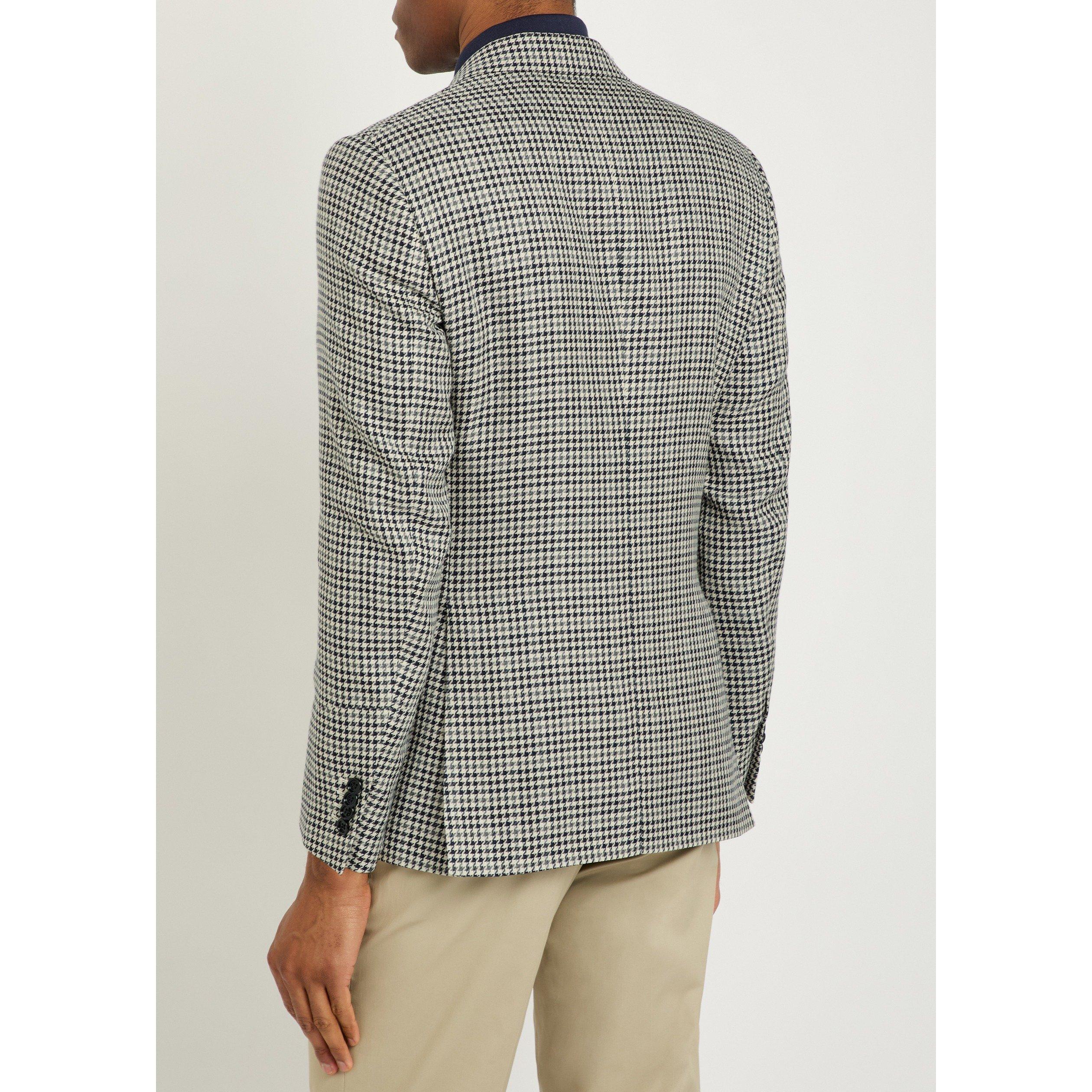 GREY - Lardini - LAR HOUNDSTOOTH DROP 7 BLAZER - 3