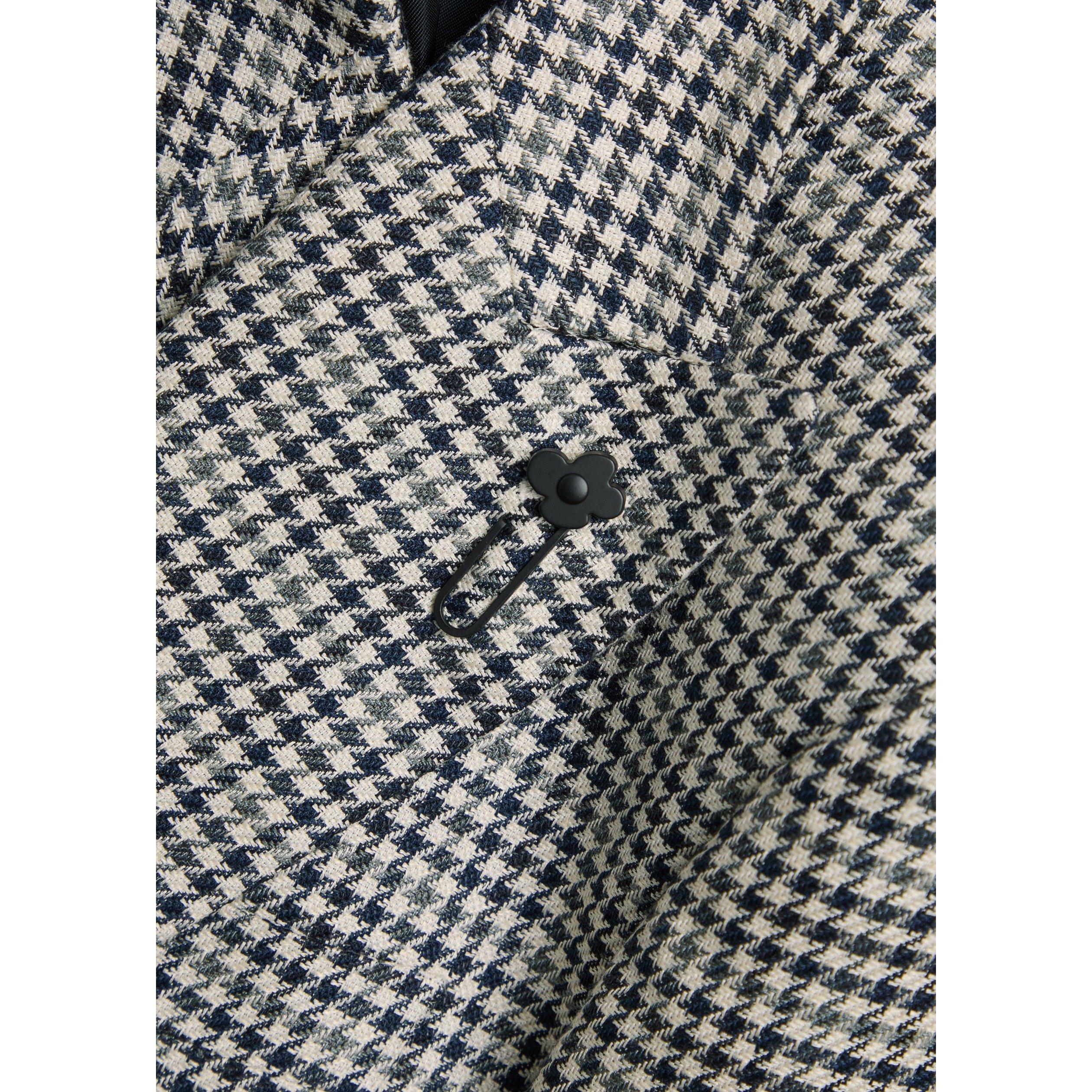 GREY - Lardini - LAR HOUNDSTOOTH DROP 7 BLAZER - 4