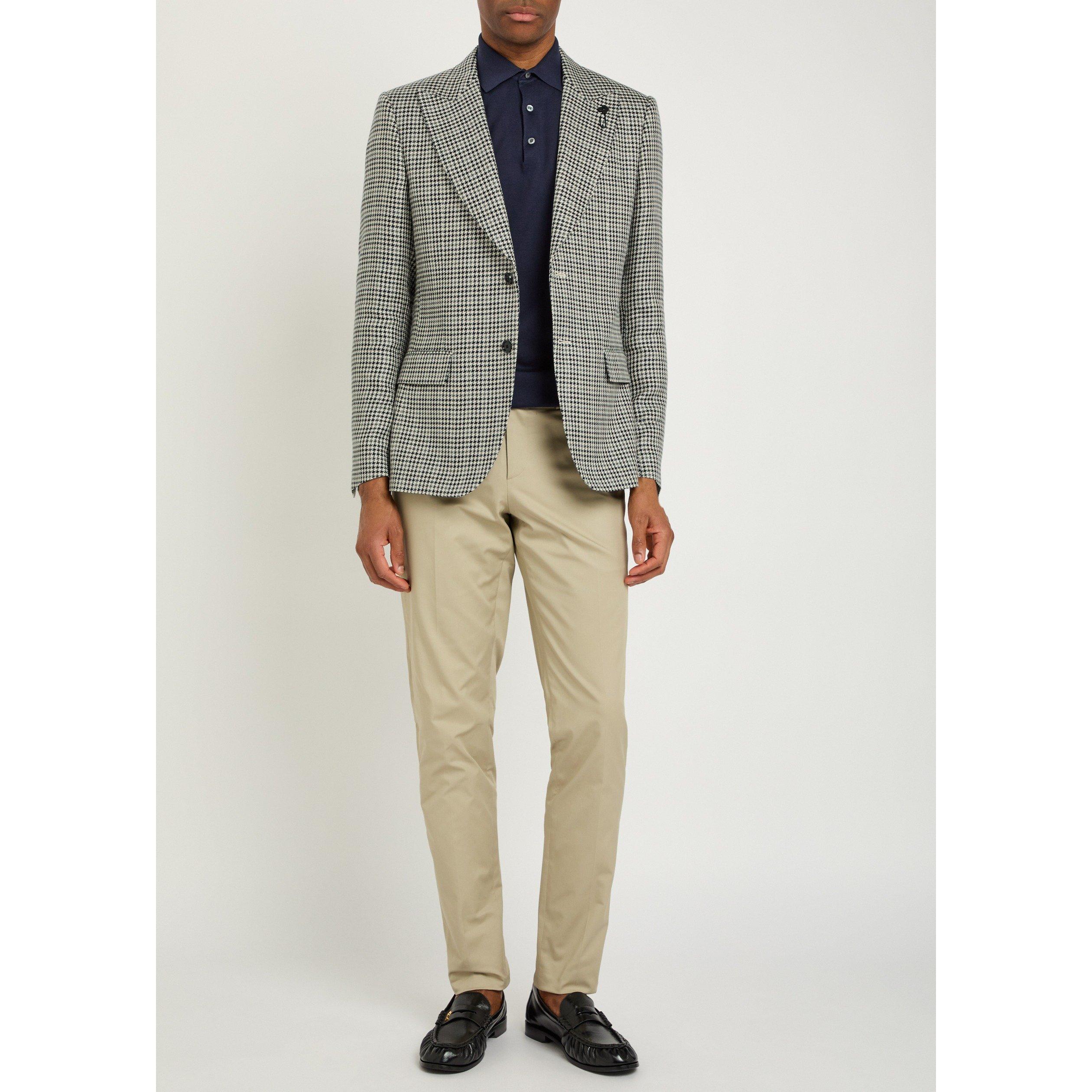 GREY - Lardini - LAR HOUNDSTOOTH DROP 7 BLAZER - 5