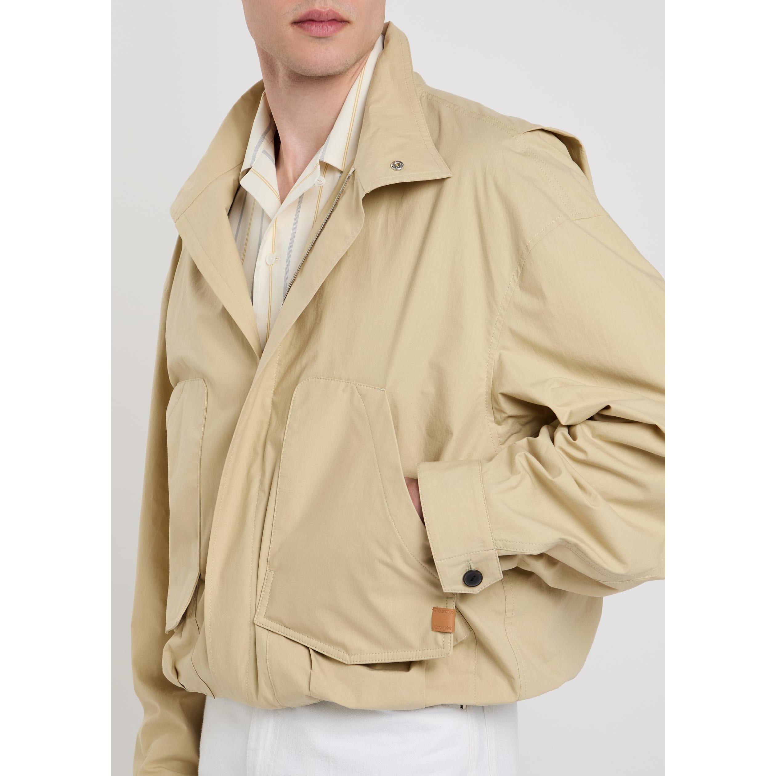 OFF WHITE - Calvin Klein - Men's Donald Cotton Bomber Jacket - 4