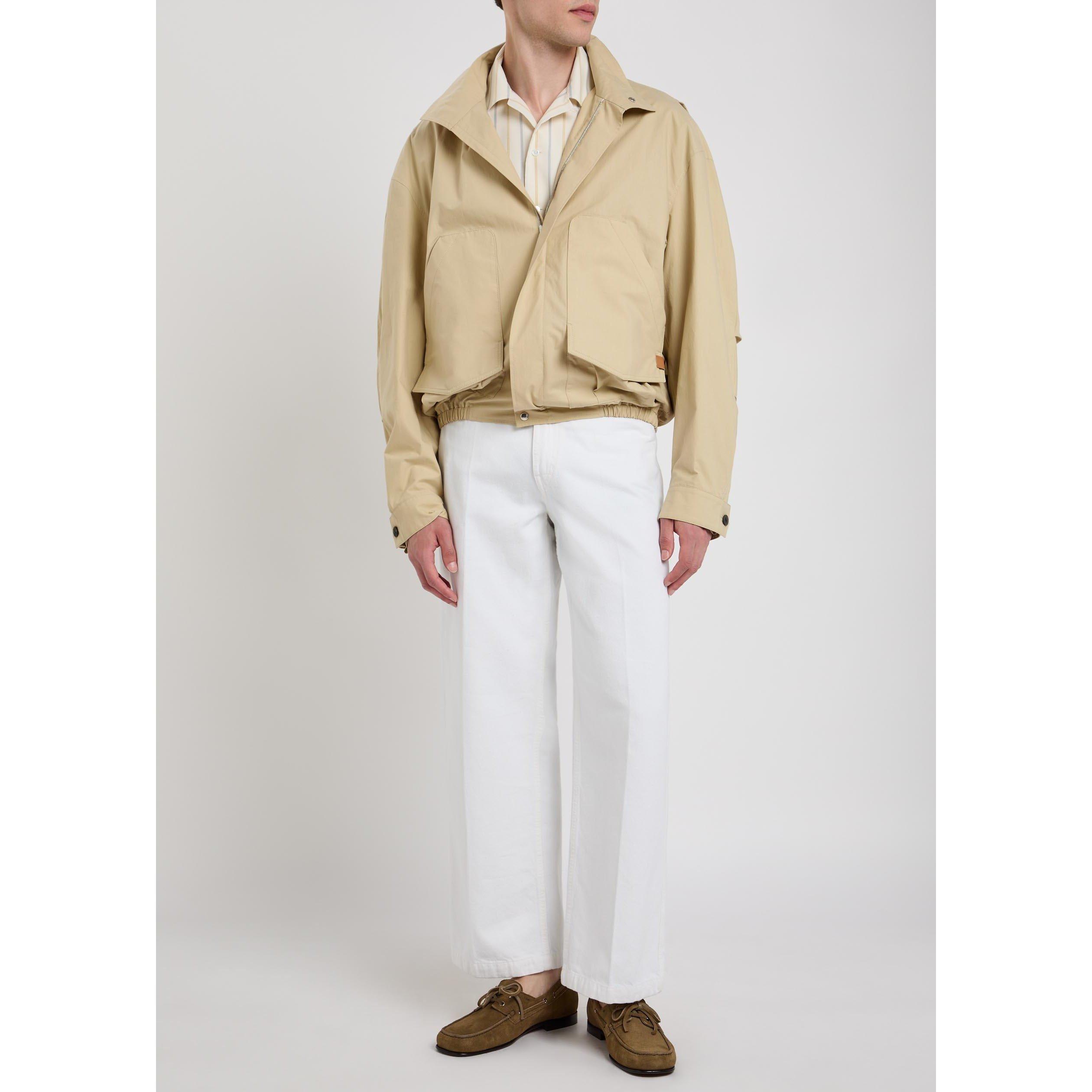 OFF WHITE - Calvin Klein - Men's Donald Cotton Bomber Jacket - 5