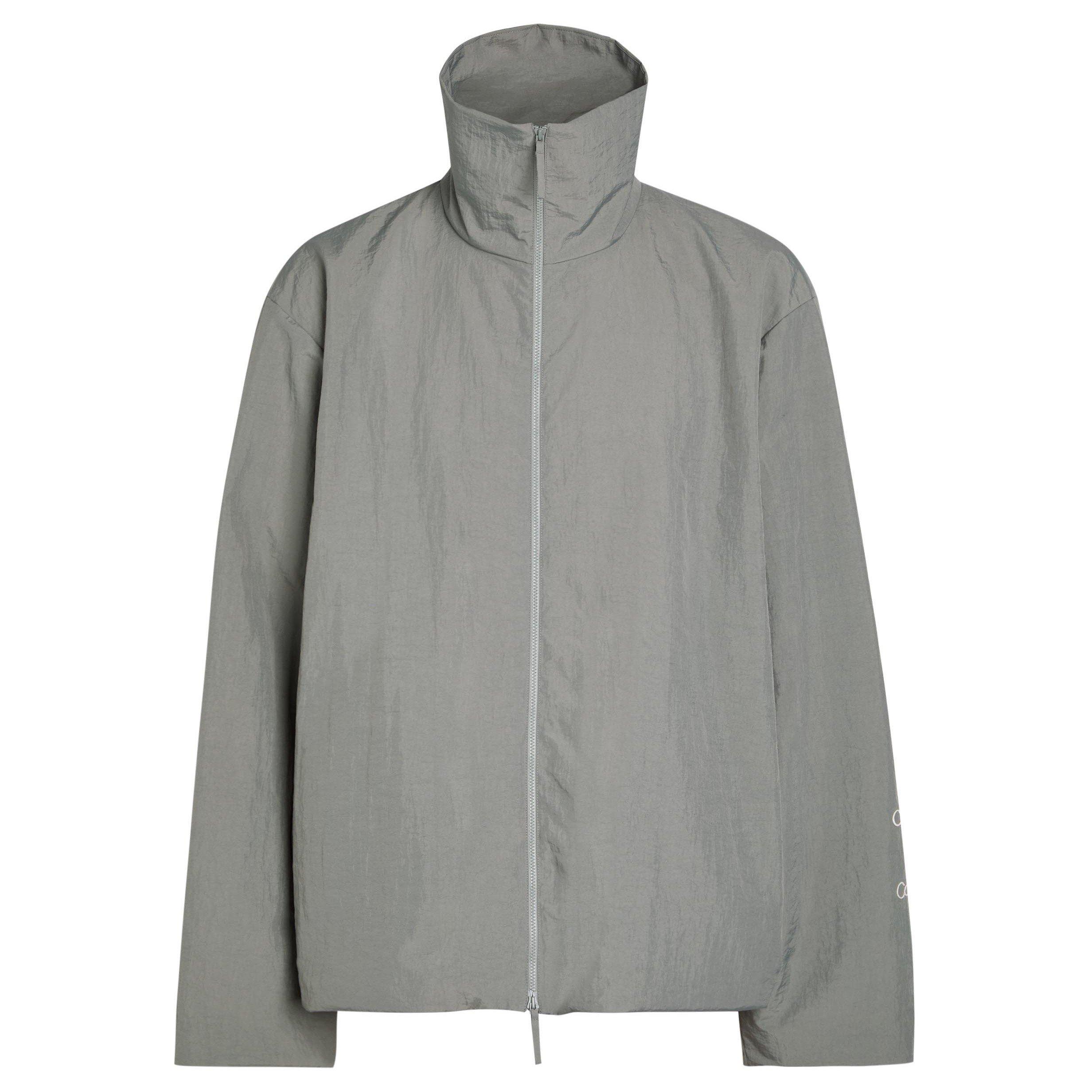 GREY - Calvin Klein - Men's Preston Funnel-Neck Windbreaker - 1