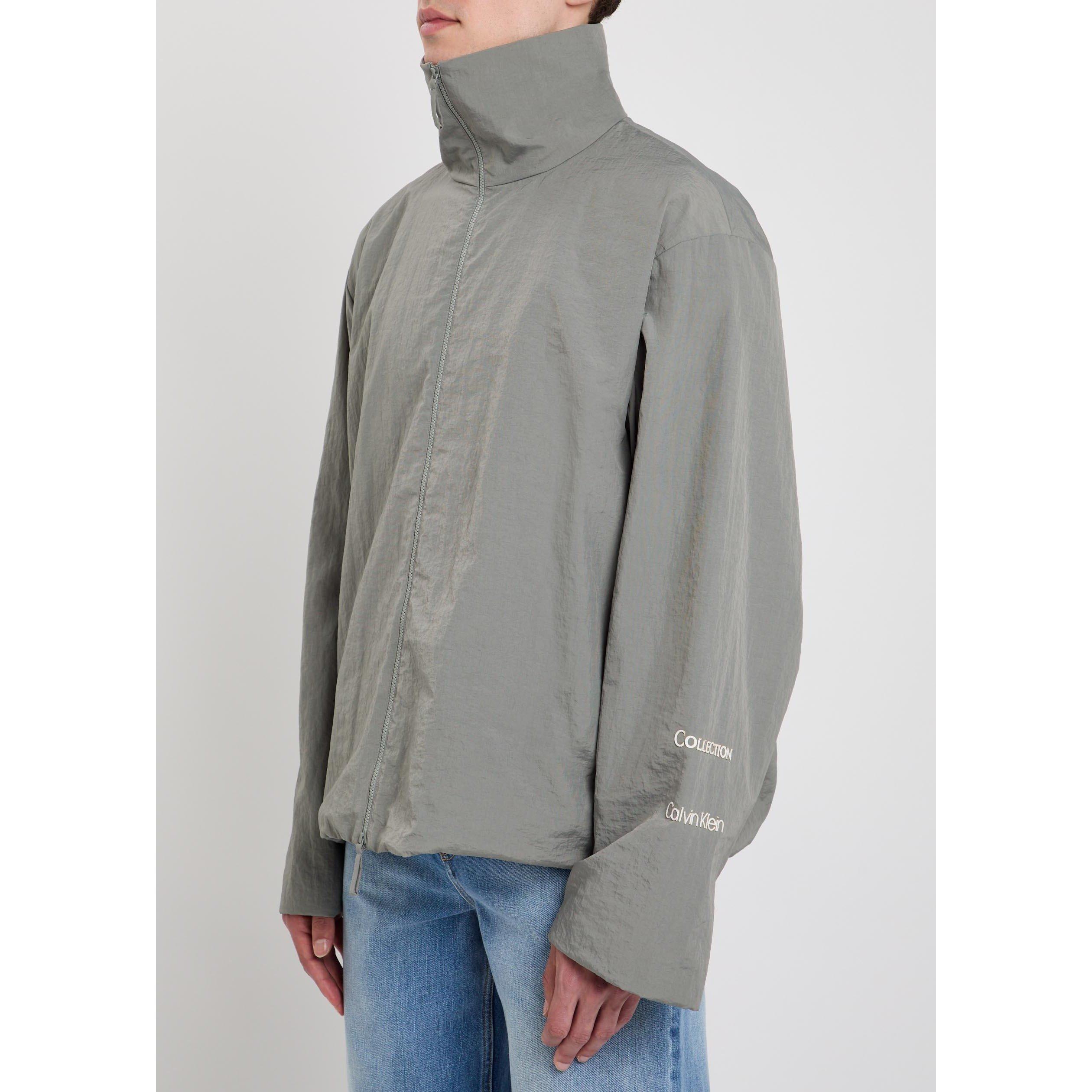 GREY - Calvin Klein - Men's Preston Funnel-Neck Windbreaker - 2