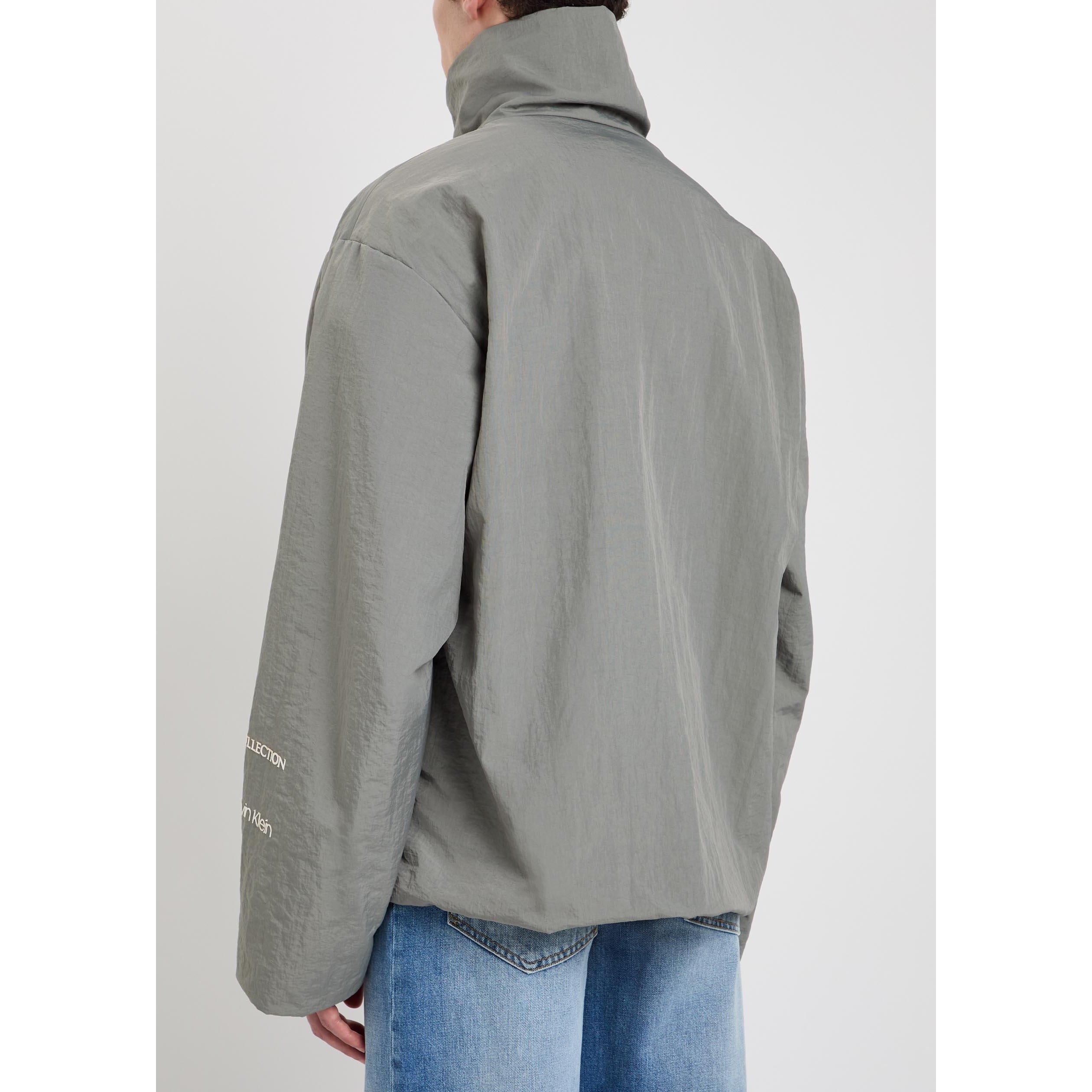 GREY - Calvin Klein - Men's Preston Funnel-Neck Windbreaker - 3