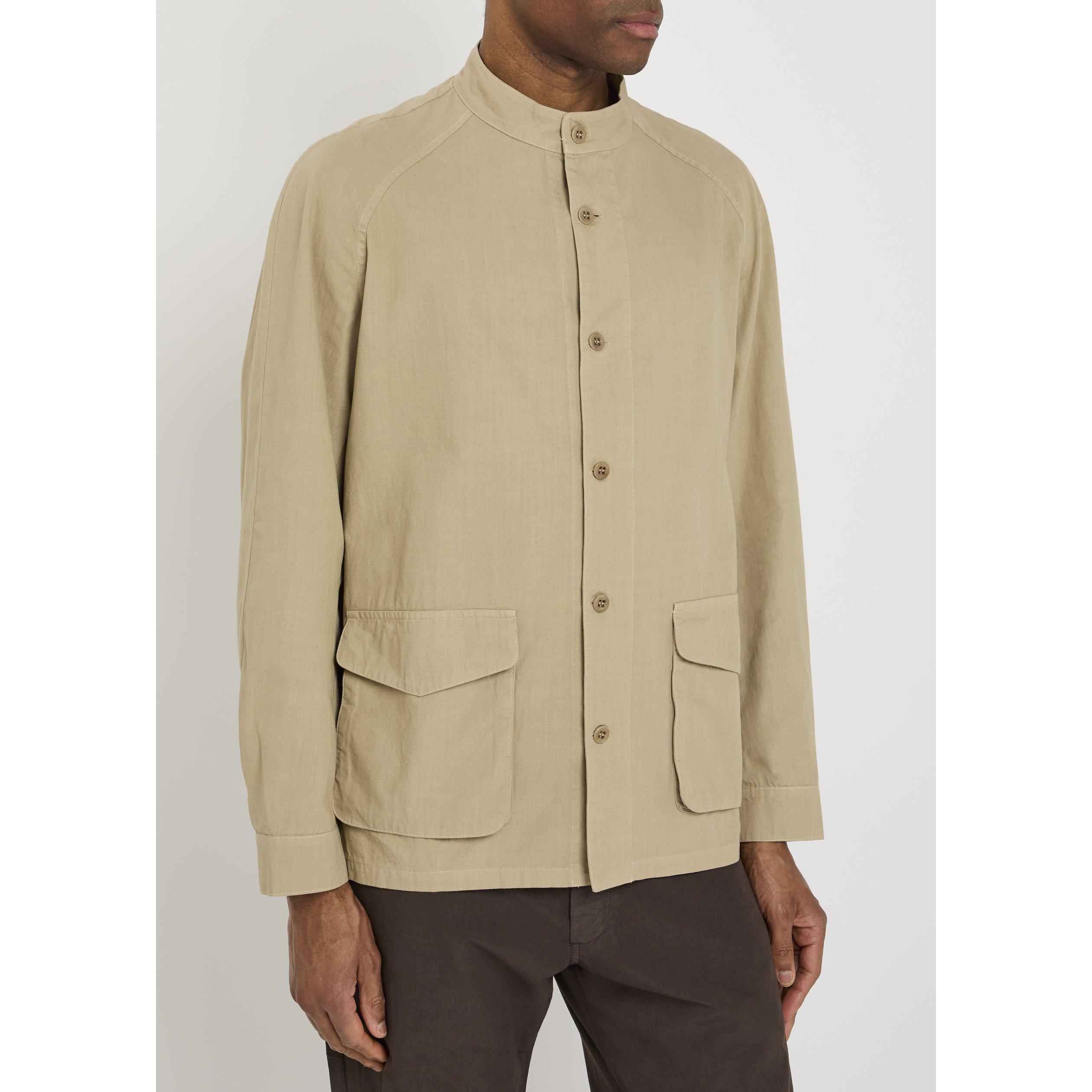 BEIGE - Labo Art - Men's Lab Two-Pocket Cotton Overshirt - 2
