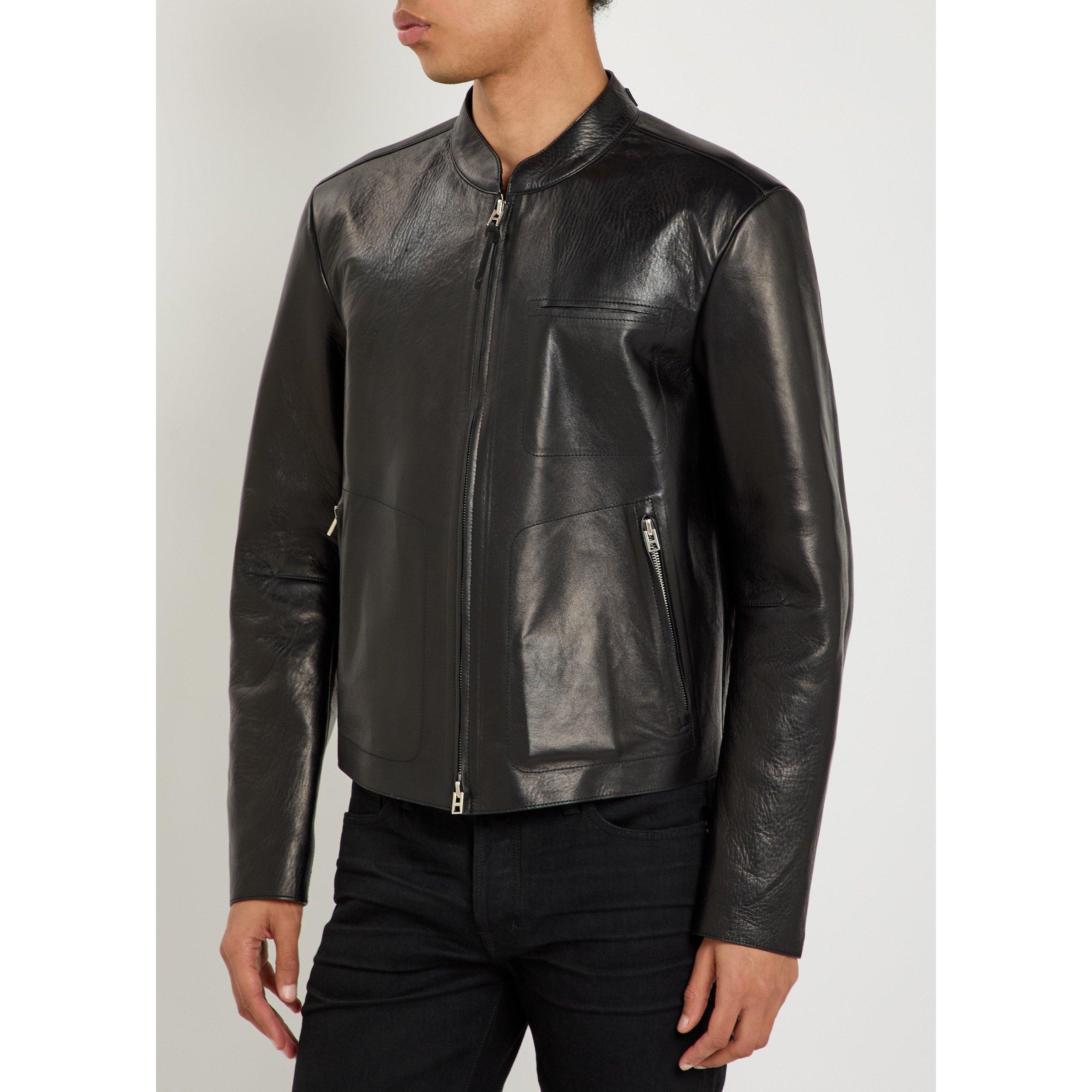 BLACK AND WHITE - Tom Ford - TOM FORD BUTTERY LEATHER BIKER - 2