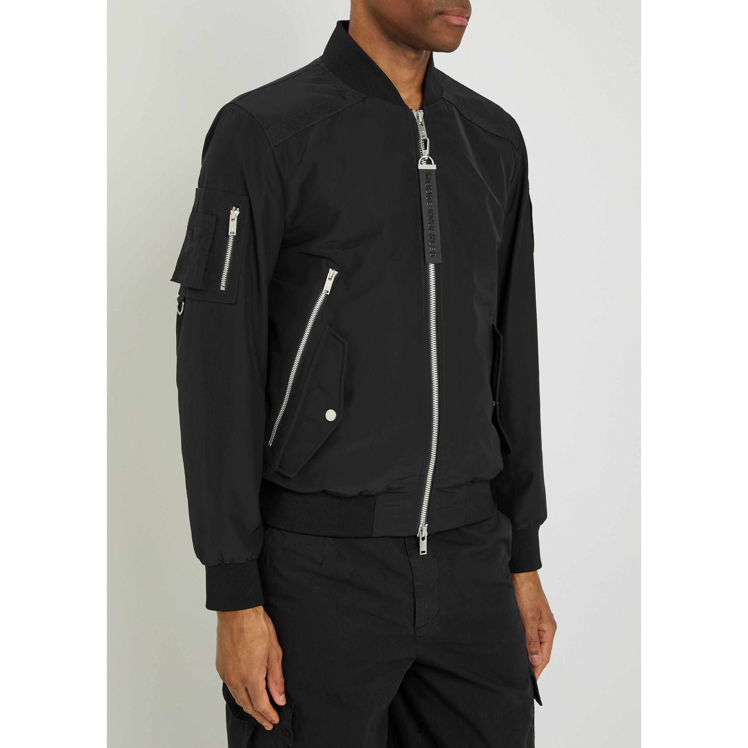 BLACK - Moose Knuckles - Men's Courville Slim-Fit Bomber Jacket - 2
