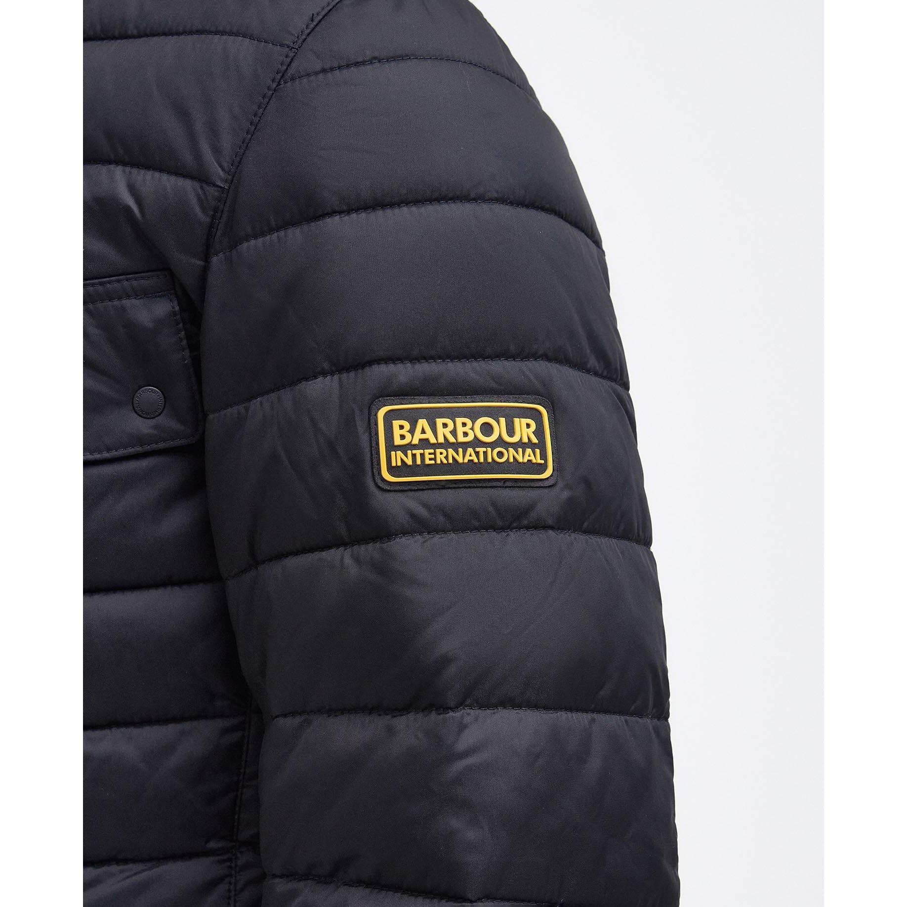 Black - Barbour International - Men's Re-Ariel Long Sleeve Quilted Jacket - 5