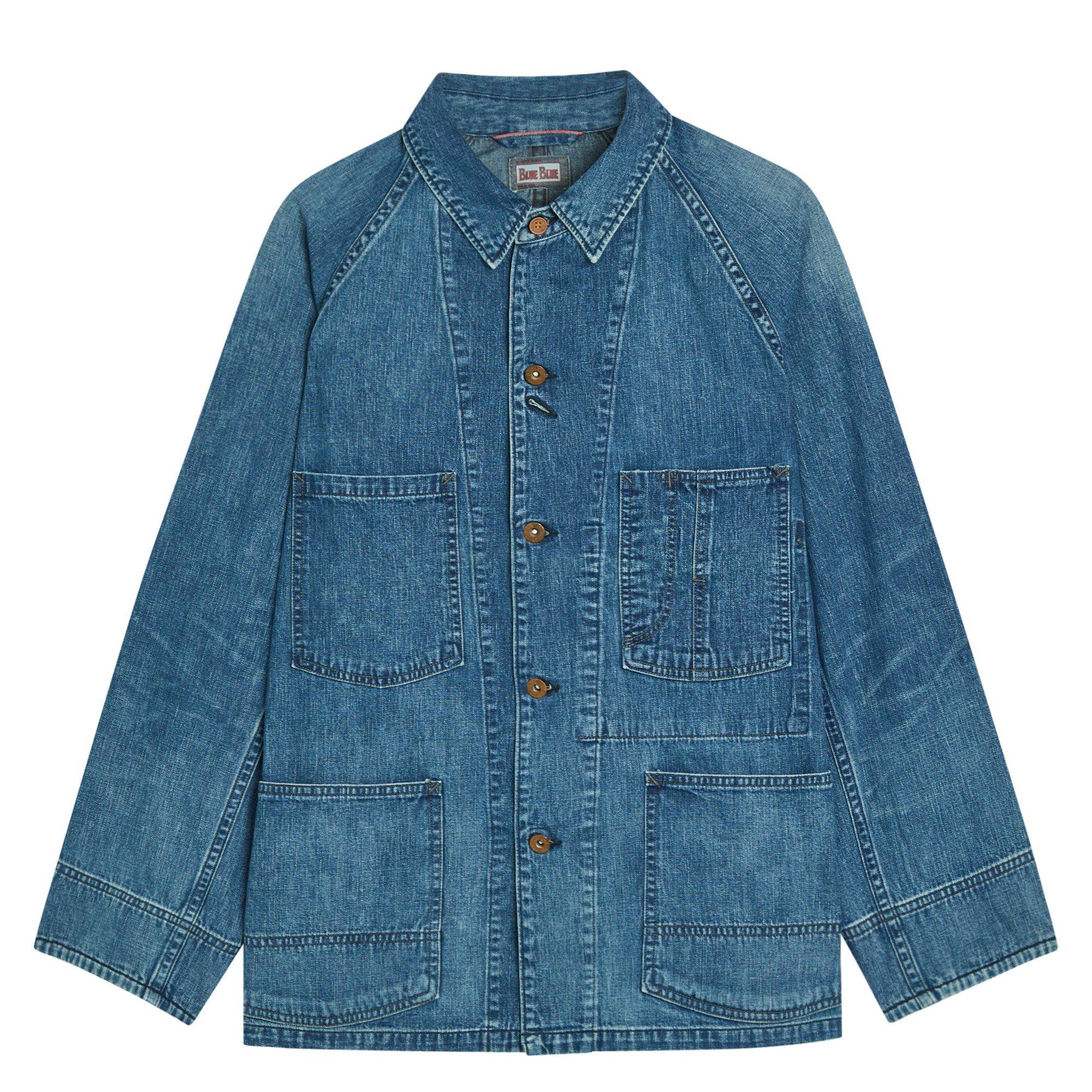 Blue Blue | Men's Japan Chore Cotton Oversized-Fit Denim Jacket